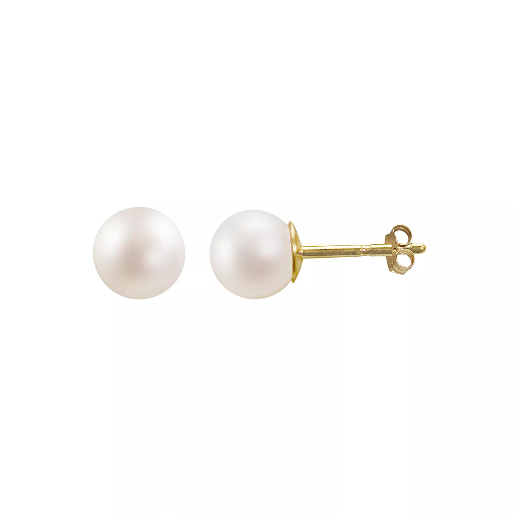 PearLustre by Imperial 10k Gold 5-mm Freshwater Cultured Pearl Stud Earrings, Women's Product Image
