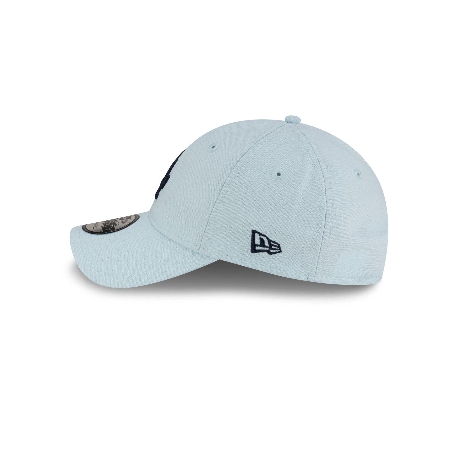 Los Angeles Dodgers Linen Pastel Blue 9TWENTY Adjustable Hat Male Product Image