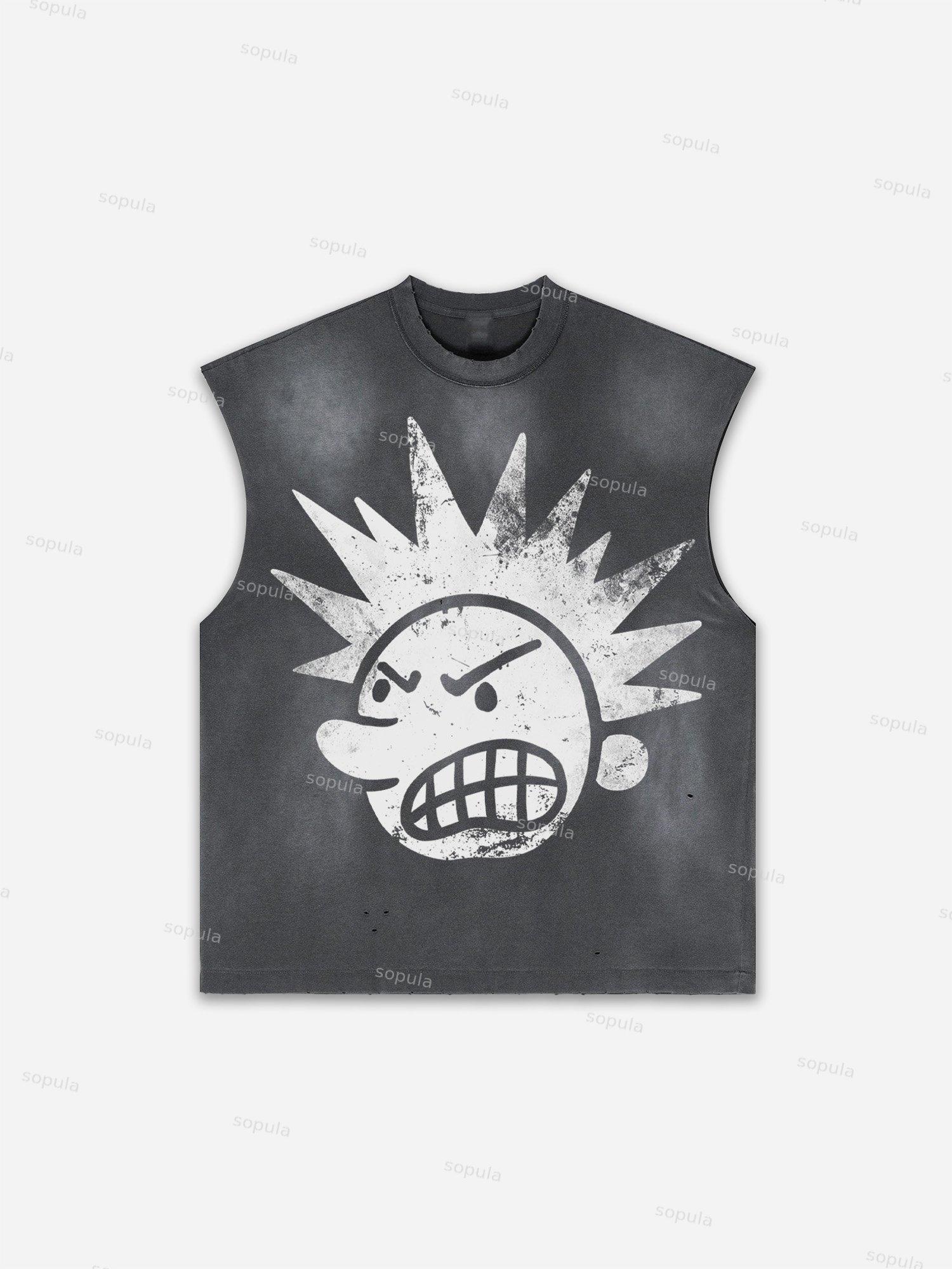 Basketball Dreams Boys Print Distressed Tank Top Product Image