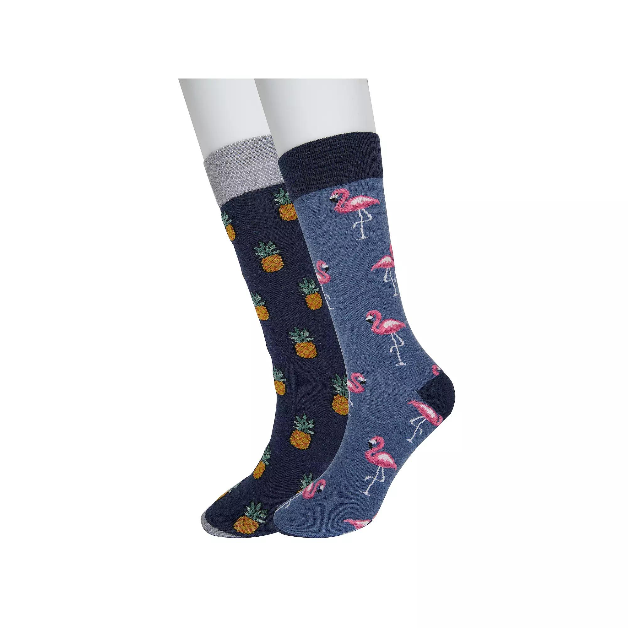 Men's Twisted Toes Novelty Socks, Pink Product Image