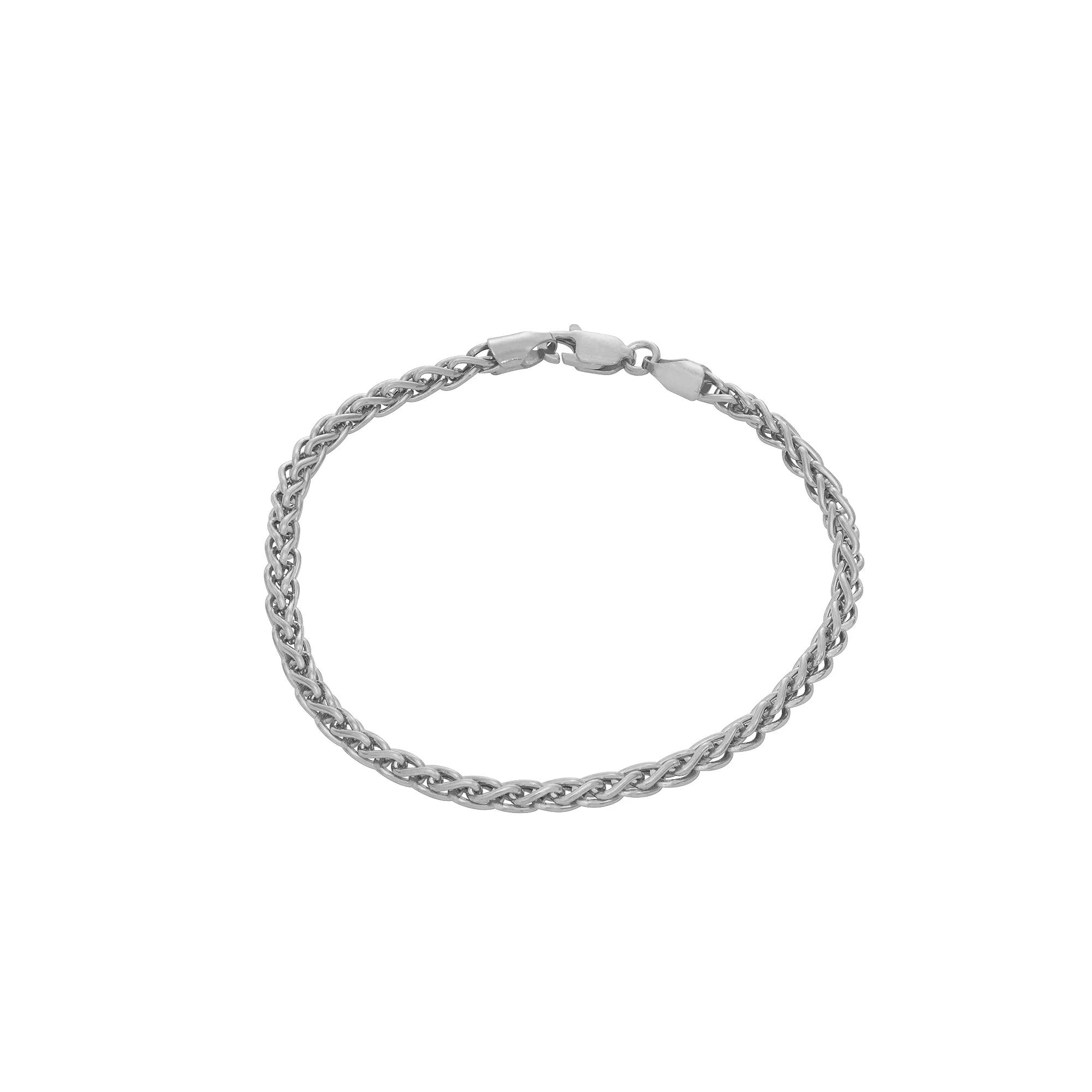 Giorgio di Vicenza Sterling Silver Wheat Chain Bracelet, Women's, Size: 10" Product Image