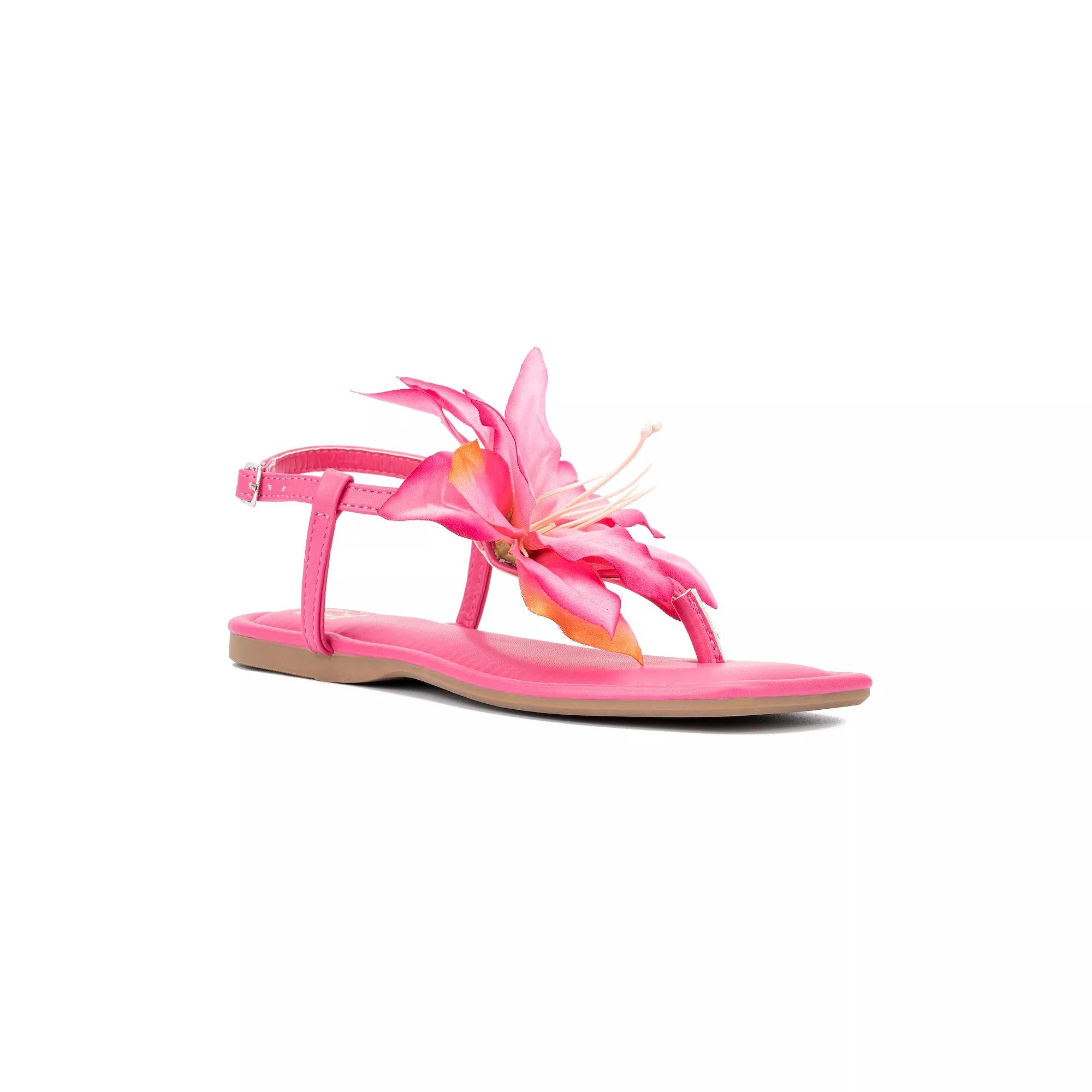 New York & Company Helga Womens T-Strap Sandals Product Image