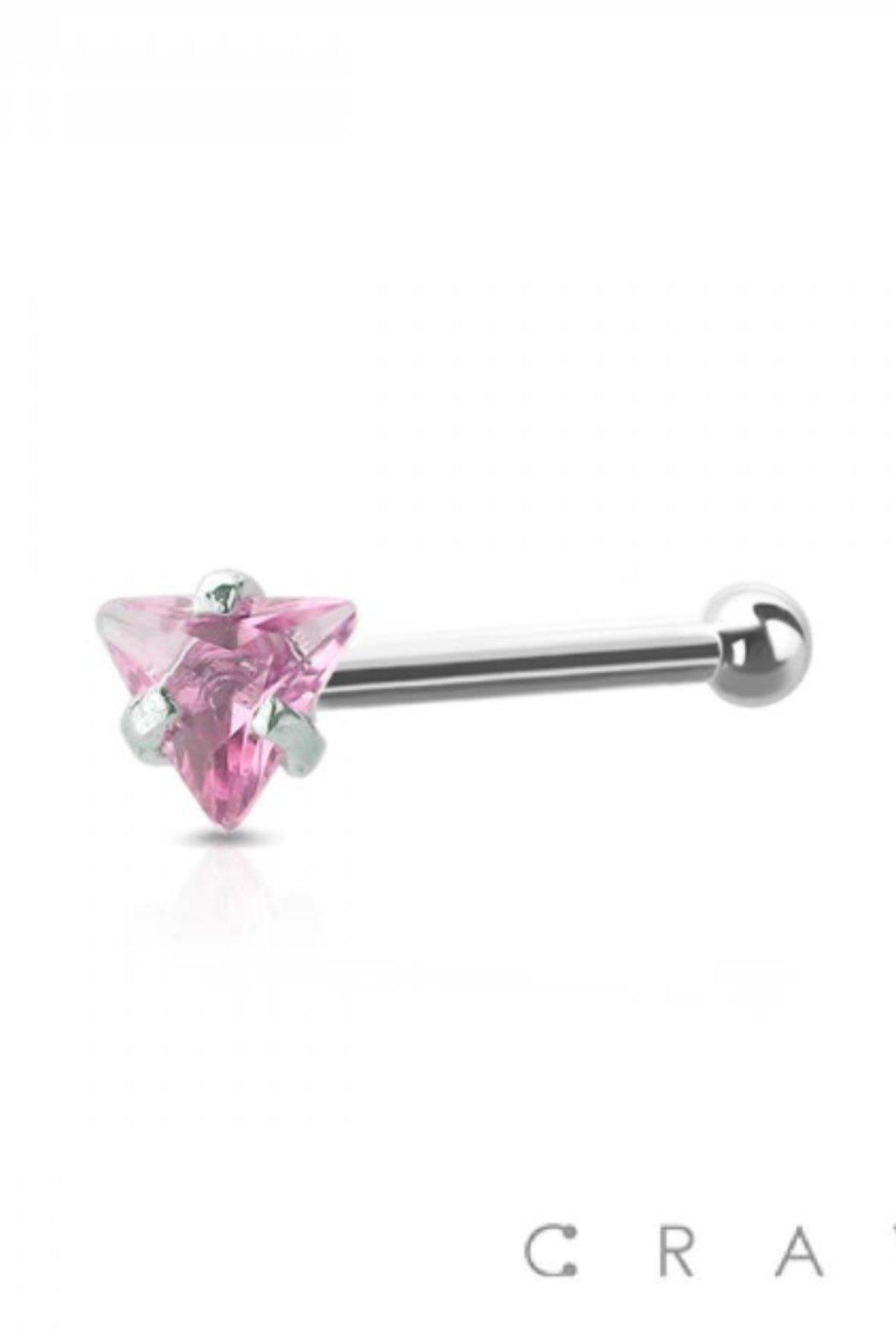 Triangle Nose Bone Stud Surgical Steel Product Image