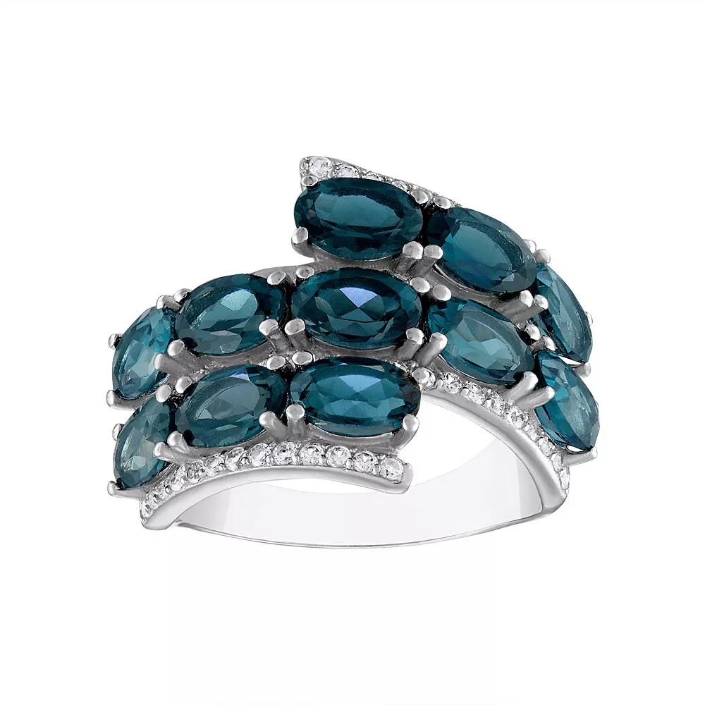 Designs by Gioelli Sterling Silver London Blue Topaz Ring, Women's,  Product Image