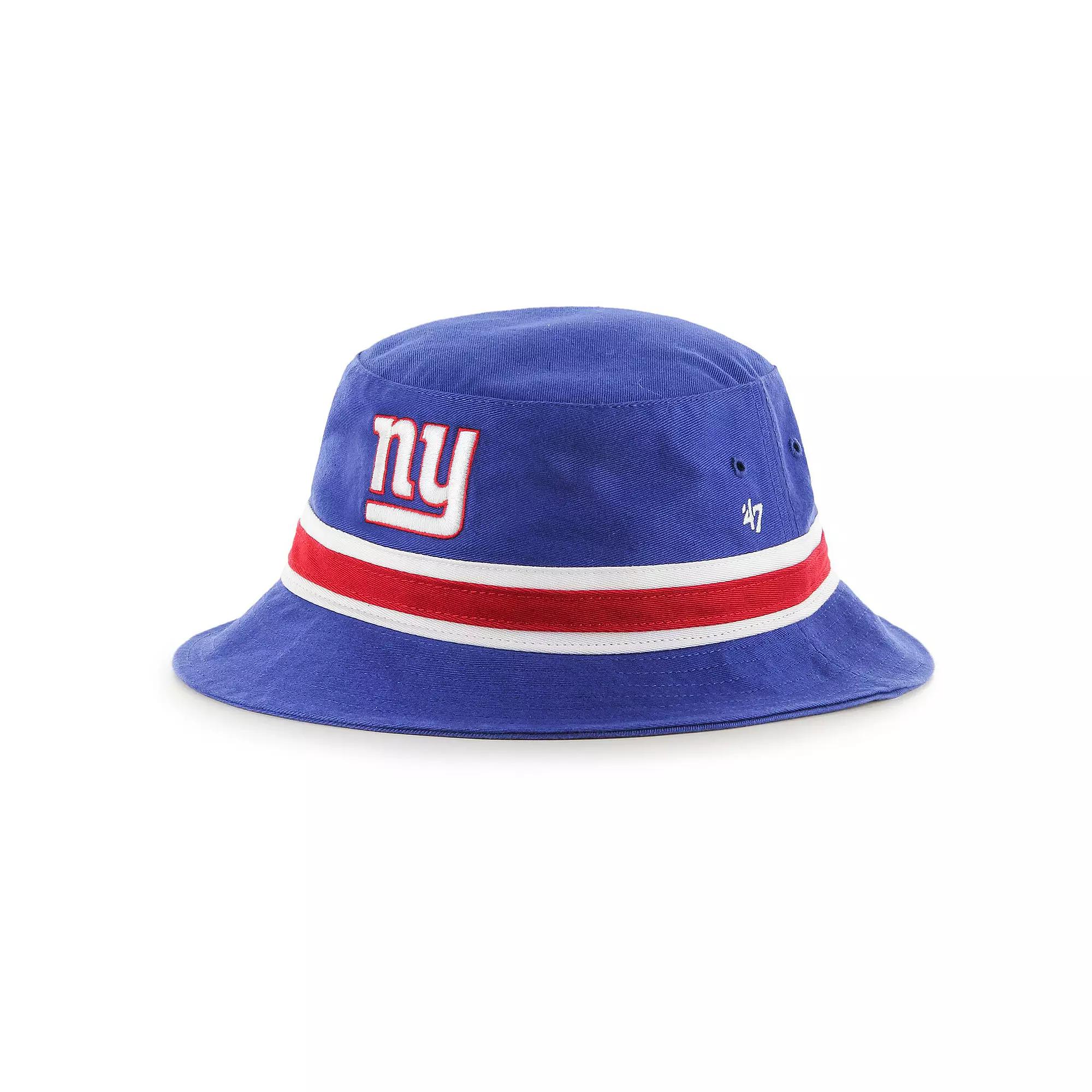 Men's '47 Royal New York Giants Striped Bucket Hat, Blue Product Image