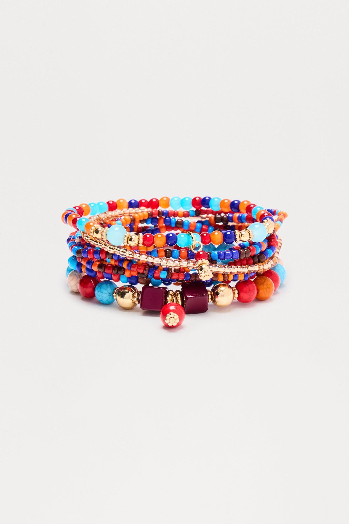 Weekend Away Beaded Stretch 8 Piece Bracelet Set - Multi Color Female Product Image