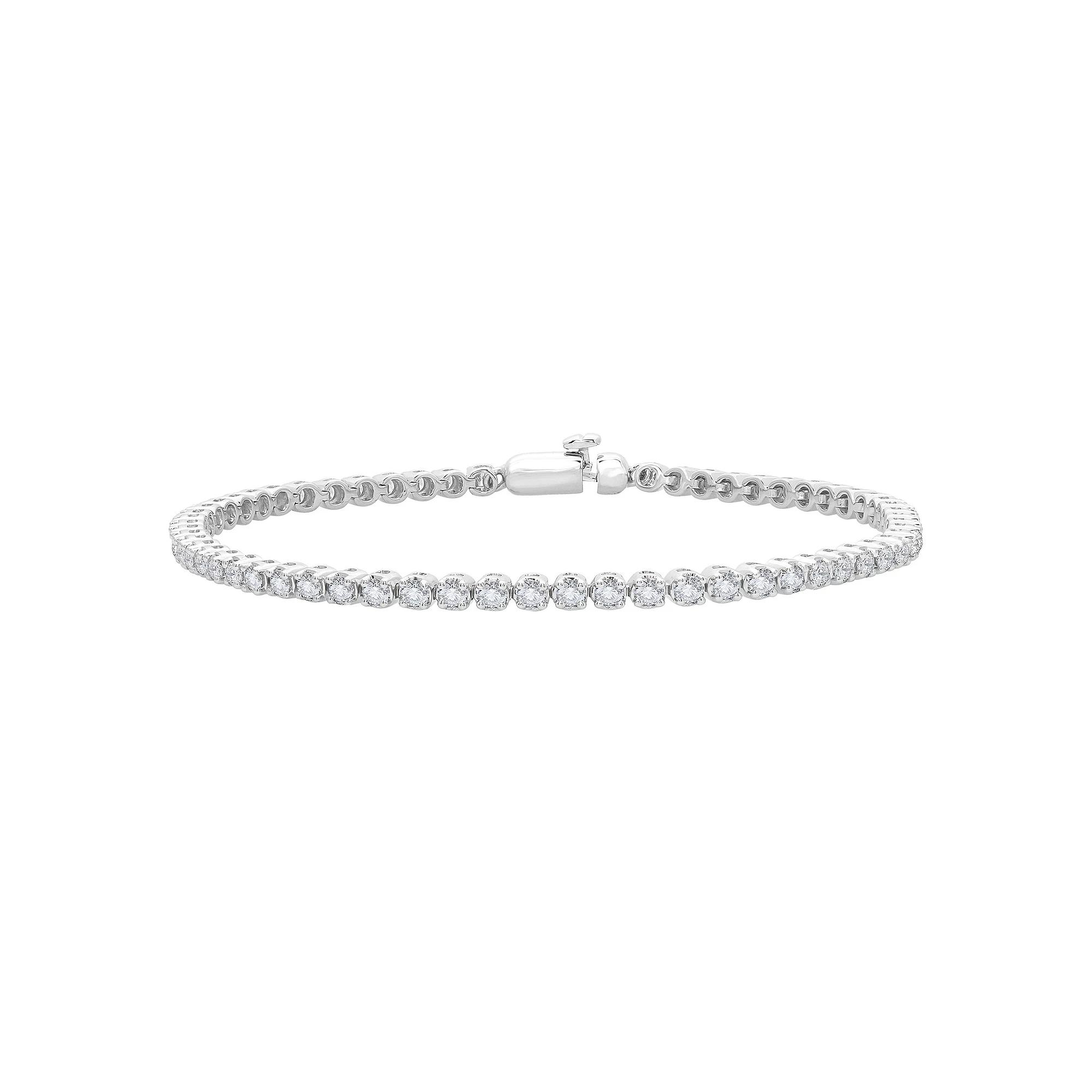 Tiara 10k Gold Gemstone Clover Cut Stud Earrings, Women's, Created Red Product Image