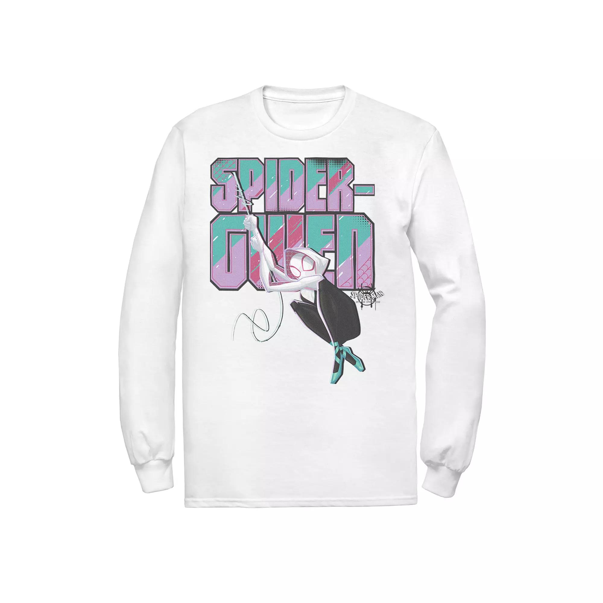 Men's Marvel Spider-Man Spiderverse Gwen Swing Long Sleeve Graphic Tee,  Product Image