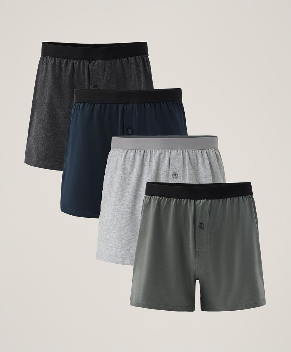 Mens Everyday Knit Boxer 4-Pack L Product Image
