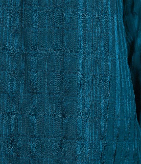 Calvin Klein Pleated Keyhole Raglan Long Sleeve Blouse Product Image