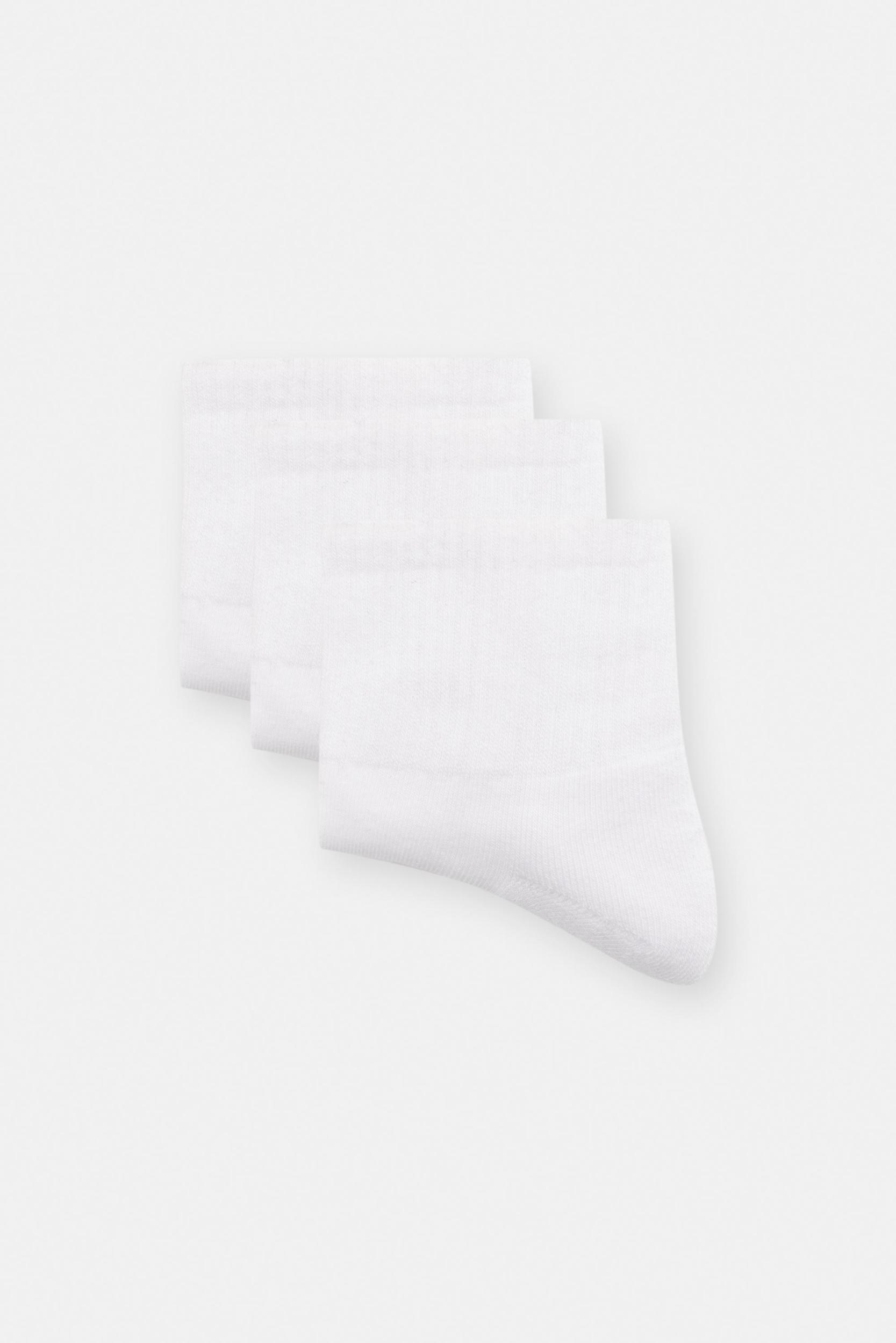 Pack of 3 pairs of white ankle socks Product Image