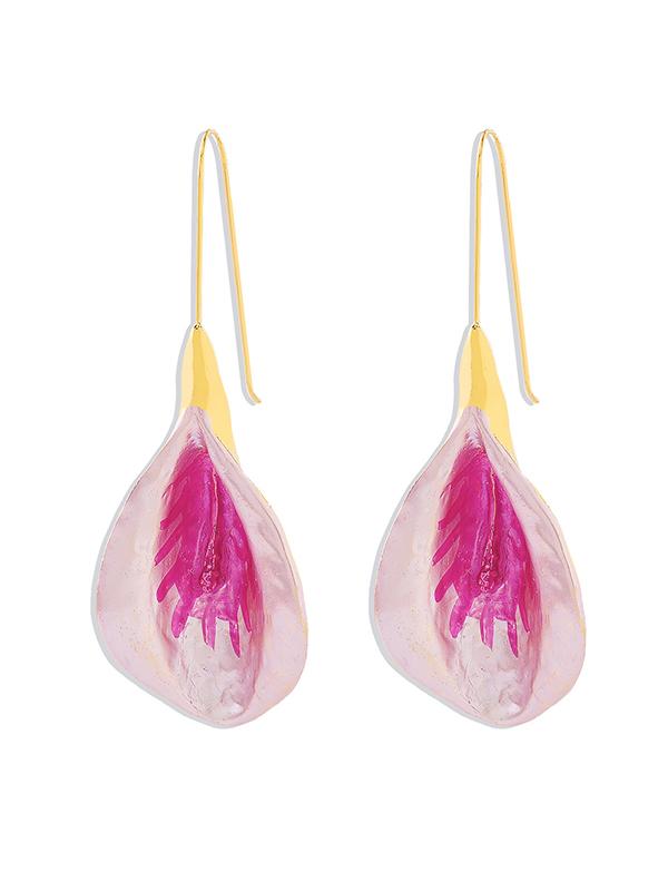 Flower Shape Drop Earrings Earrings Accessories Product Image