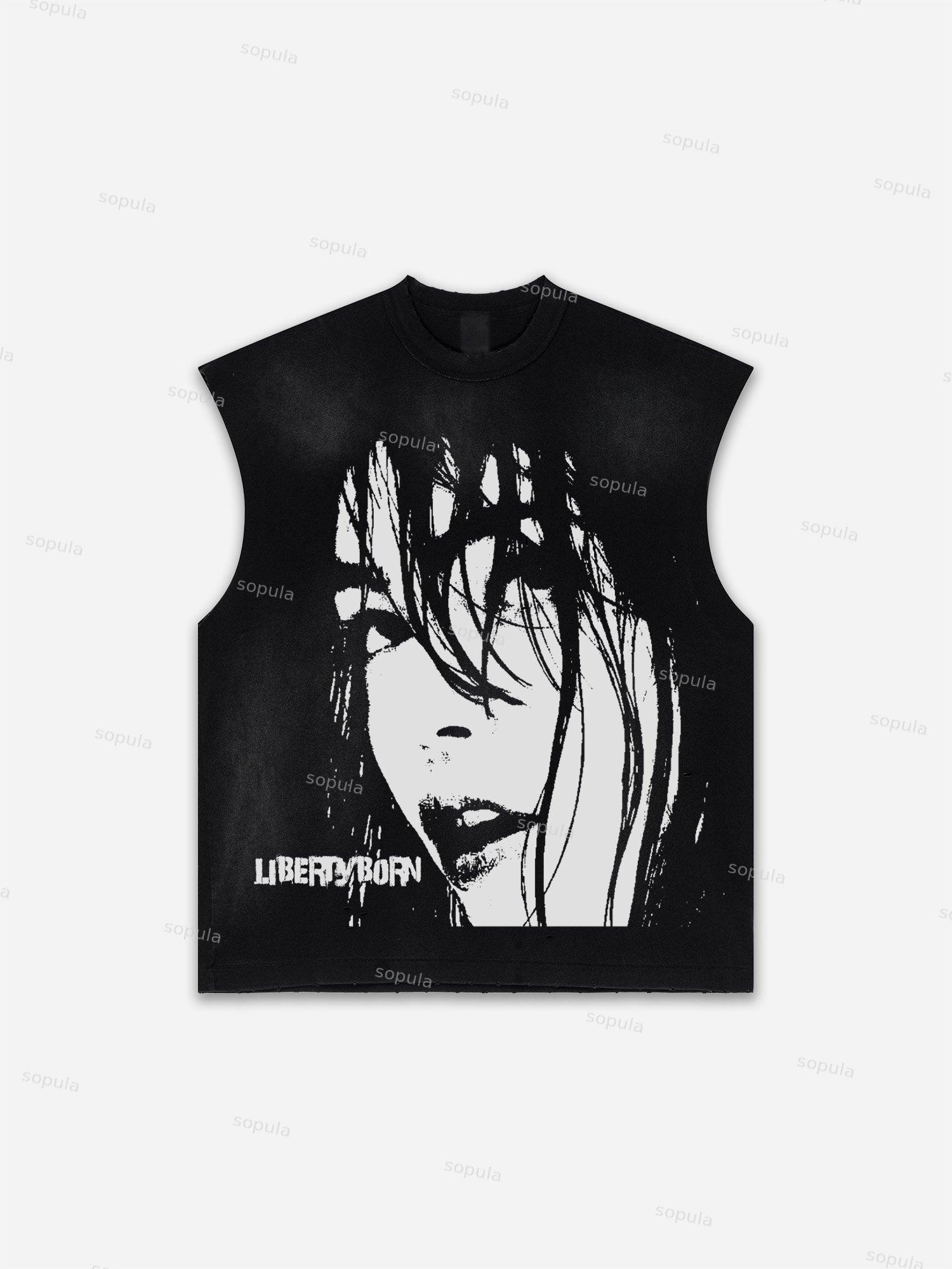 Men's Washed Saint Graphic Child Of God Print Tank Top Product Image