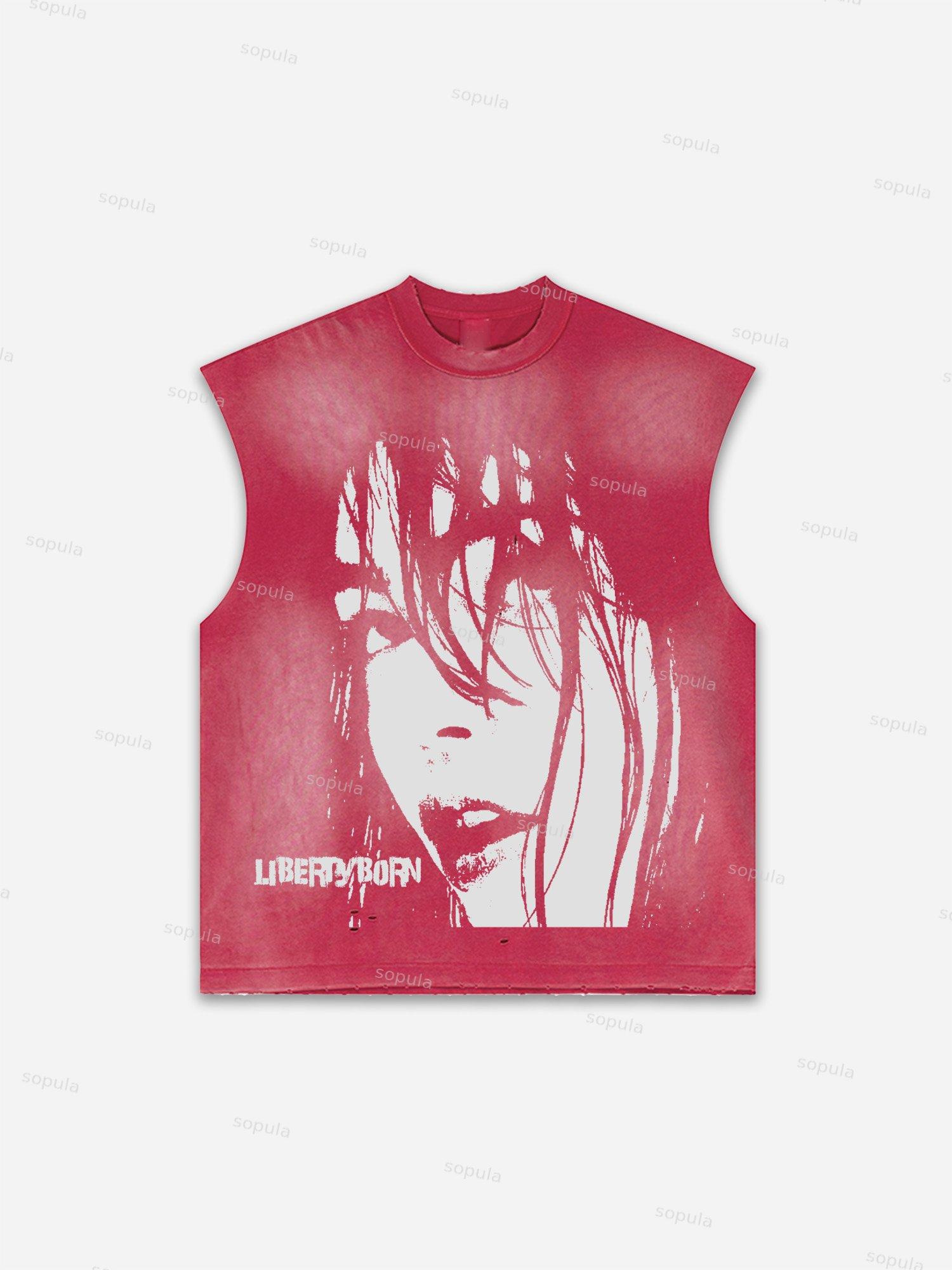 Men's Washed Saint Graphic Child Of God Print Tank Top Product Image