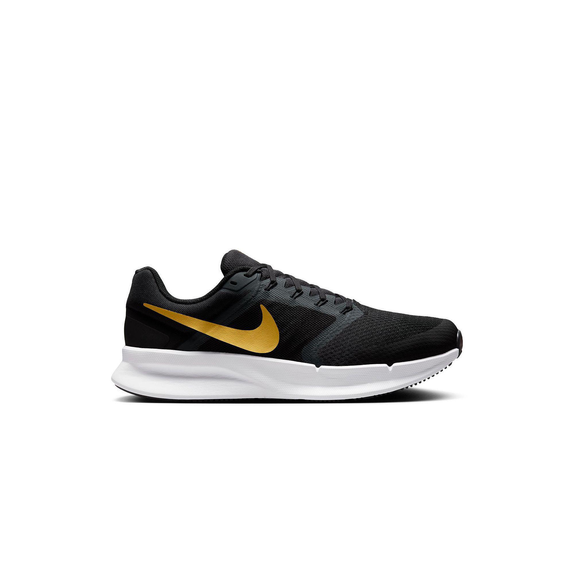 Nike Run Swift 3 Men's Road Running Shoes, Size: 8.5, Black Gold Grey Product Image