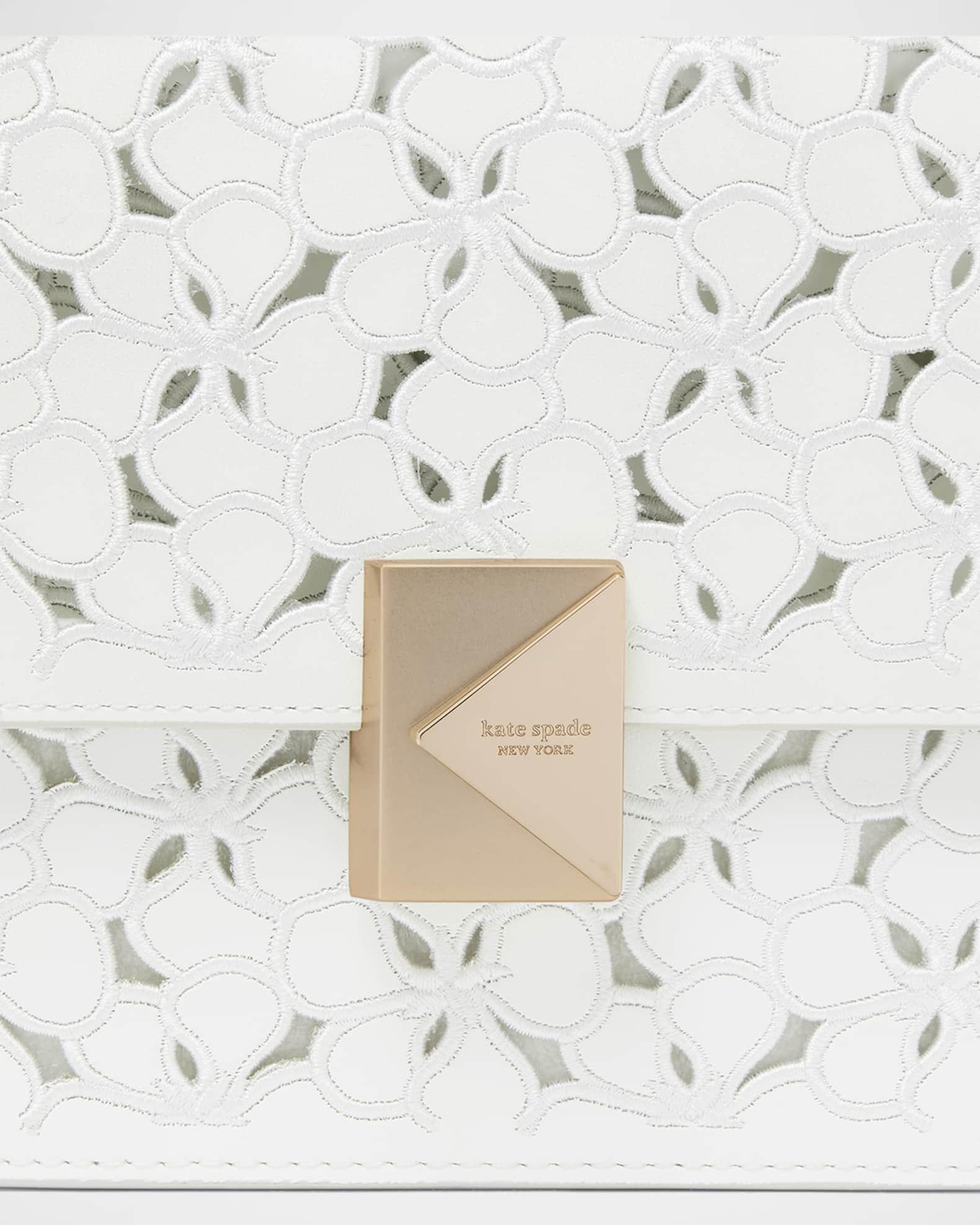 deco flower eyelet leather shoulder bag Product Image