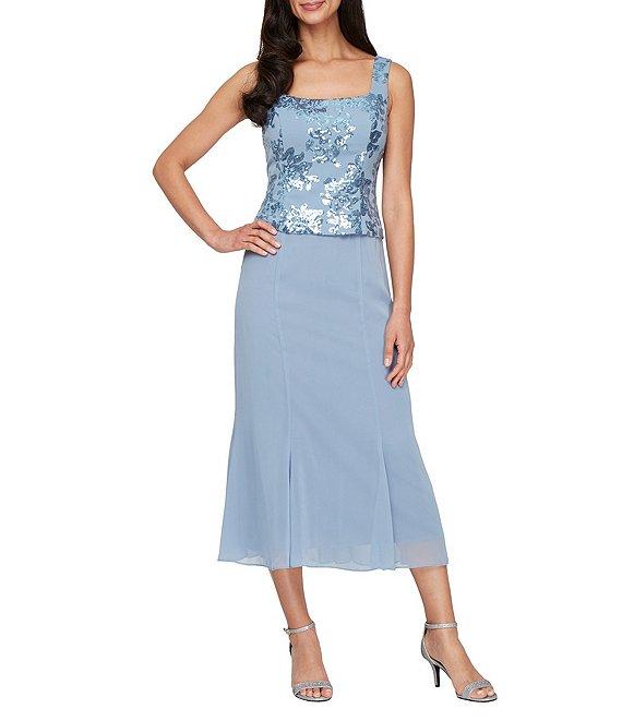 Alex Evenings 2-Piece Sequin Midi Jacket Dress Product Image