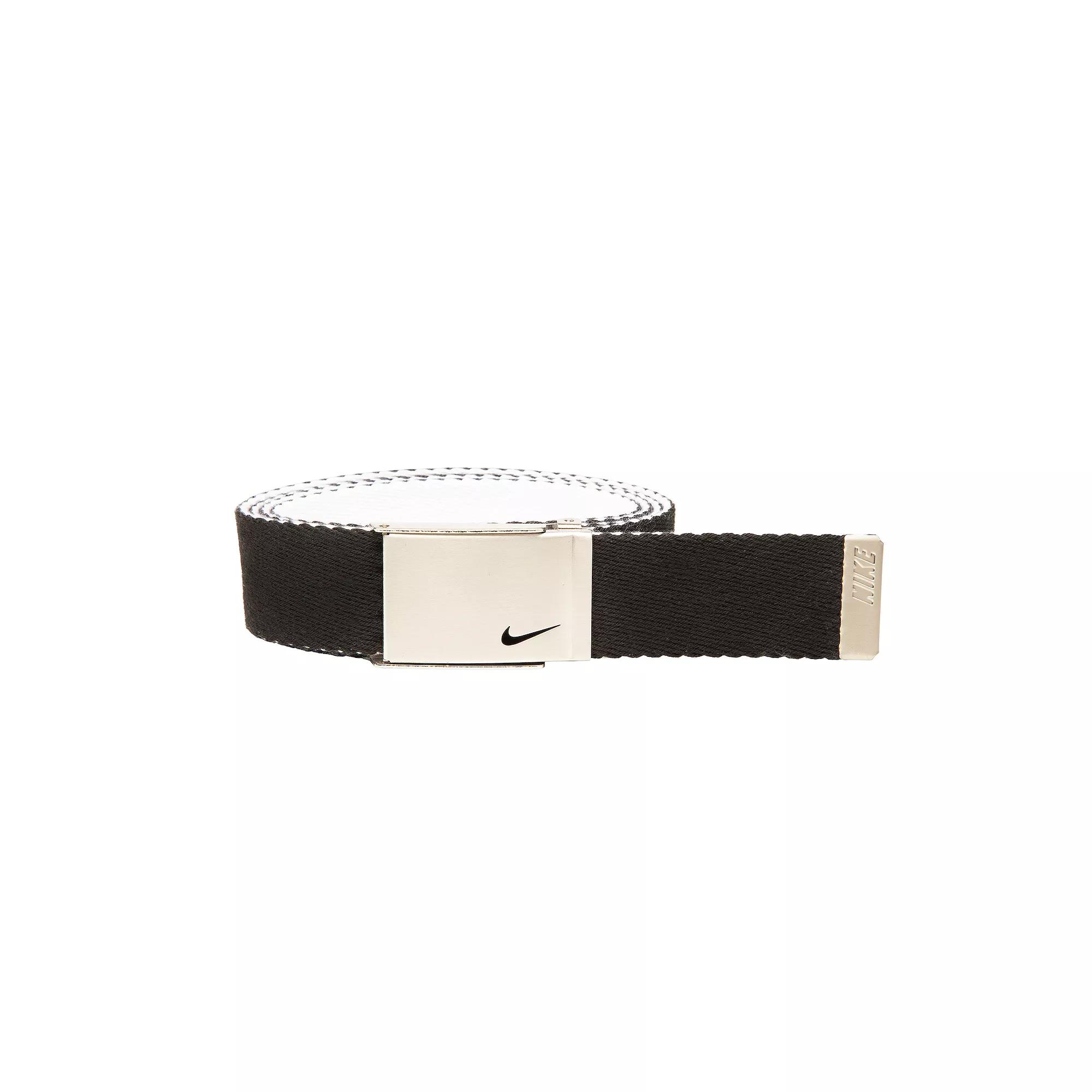 Women's Nike 32mm Reversible Swoosh Logo Buckle Belt, Black Product Image