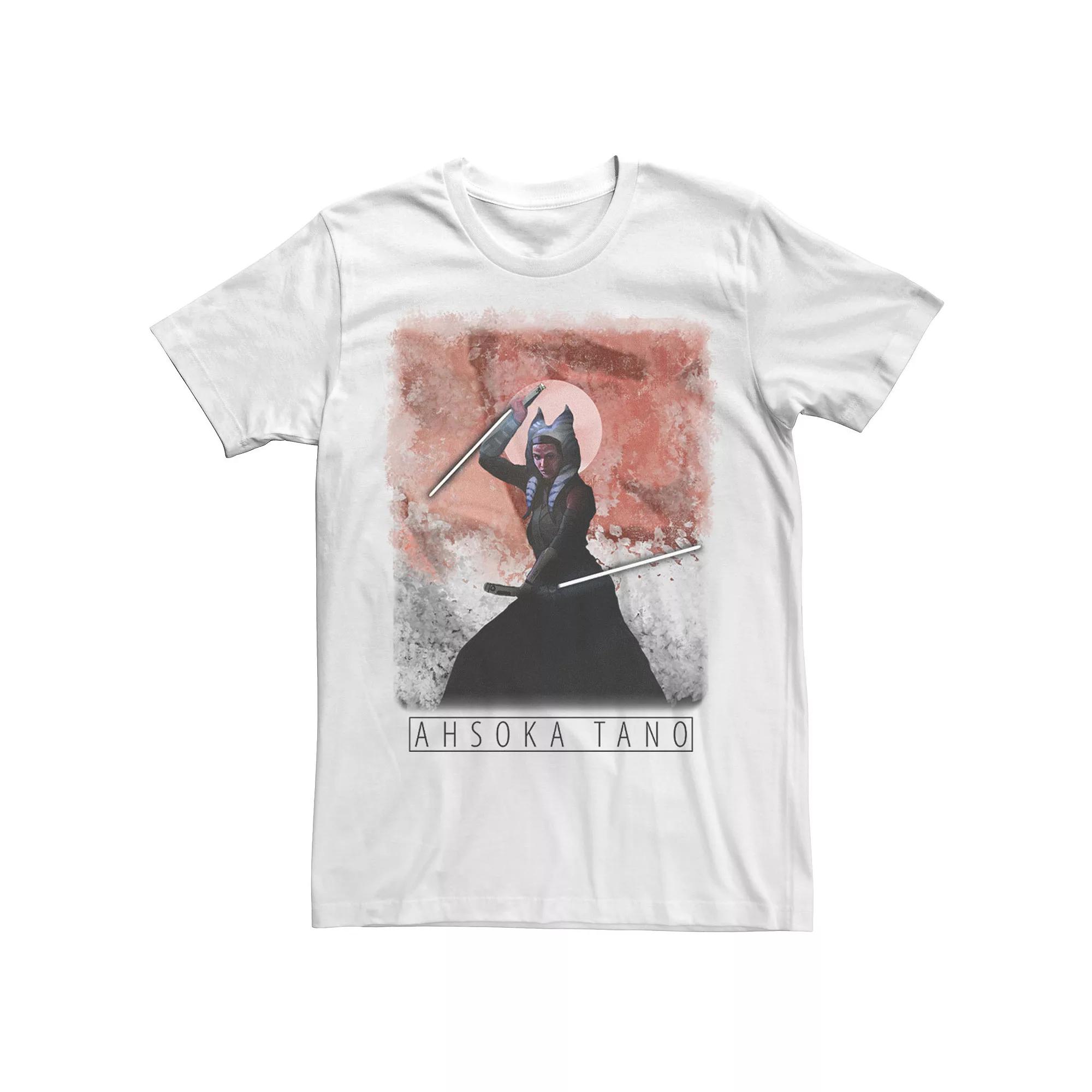 Big & Tall Star Wars: The Mandalorian Ahsoka Tano Painted Portrait R13 Tee, Men's,  Product Image