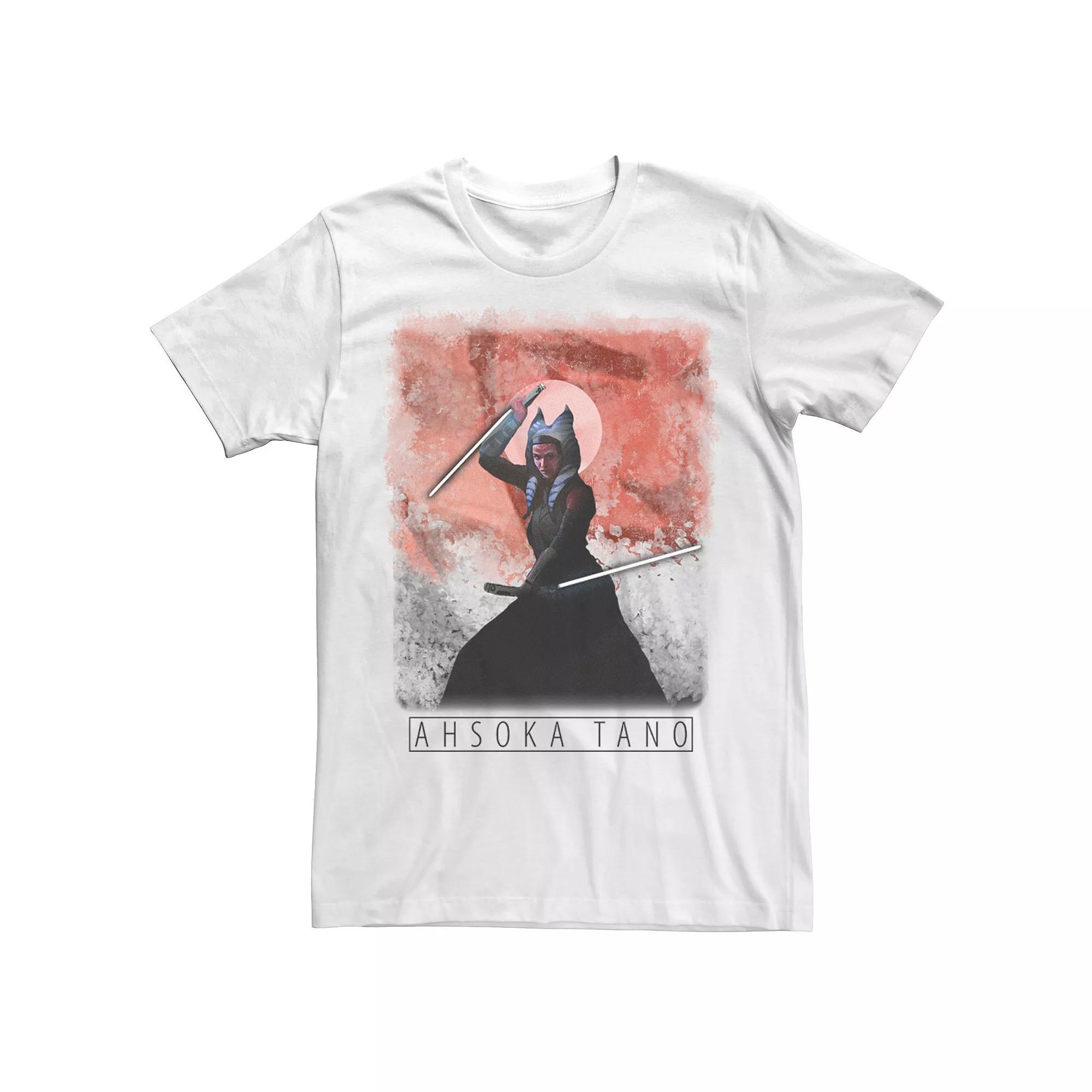 Men's Star Wars: The Mandalorian Ahsoka Tano Painted Portrait R13 Tee,  Product Image