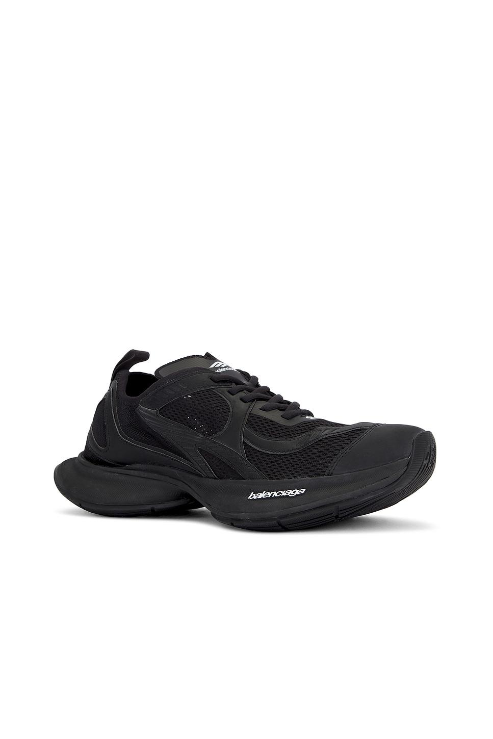 BALENCIAGA Black Mesh And Rubber Circuit Sneakers Product Image
