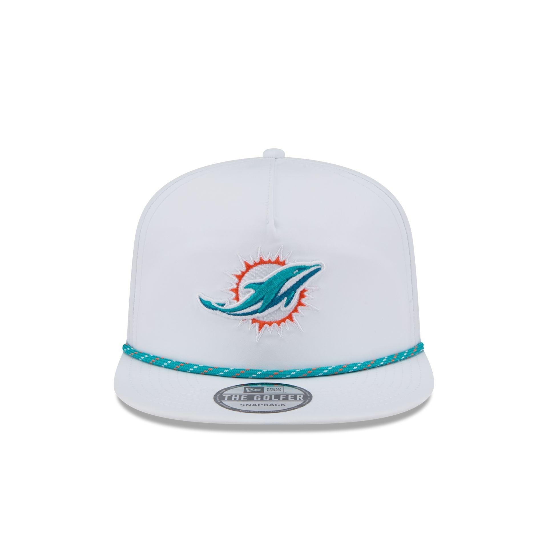 Miami Dolphins Optic White Performance Rope Golfer Hat Male Product Image