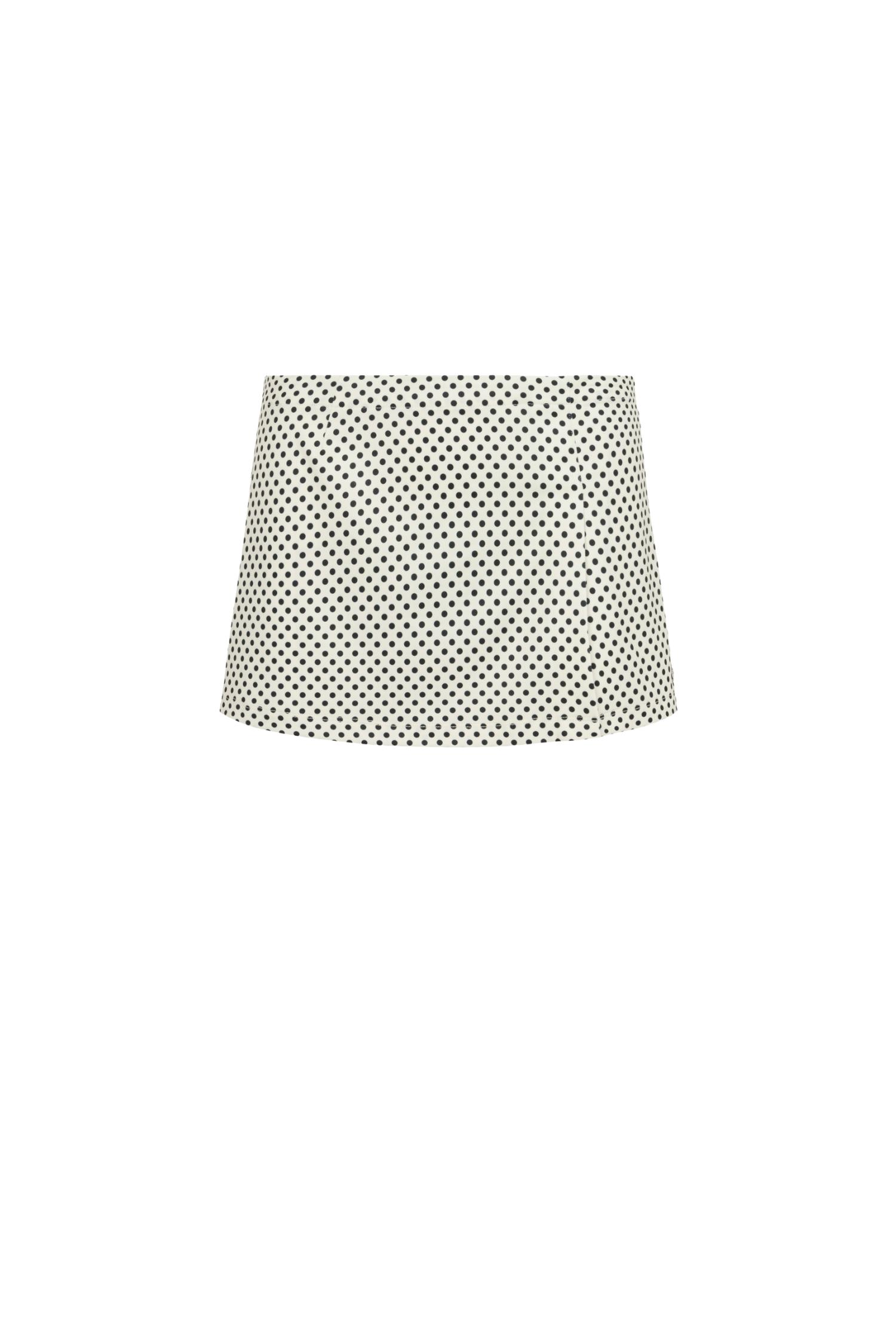 MICRO MINI SKIRT - BUTTER POLKA DOT Product Image