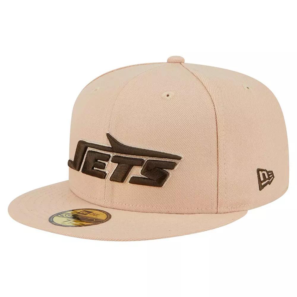 Men's New Era Tan New York Jets Candied Pecan 59FIFTY Fitted Hat,  Product Image
