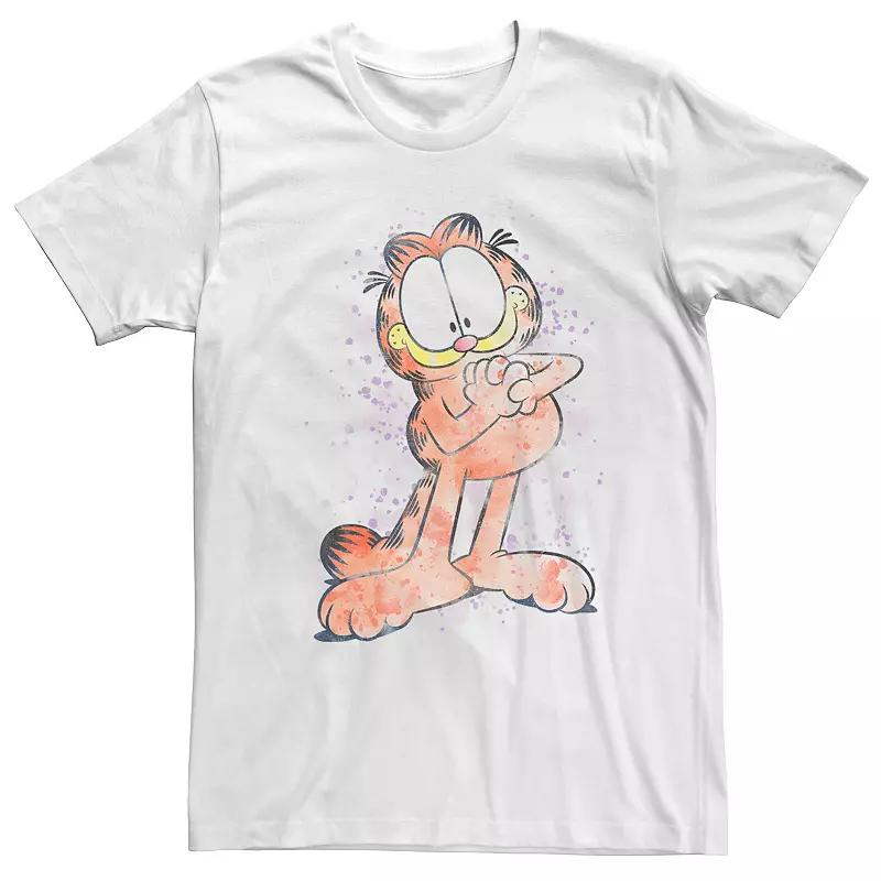 Big & Tall Garfield Watercolor Portrait Tee, Men's,  Product Image