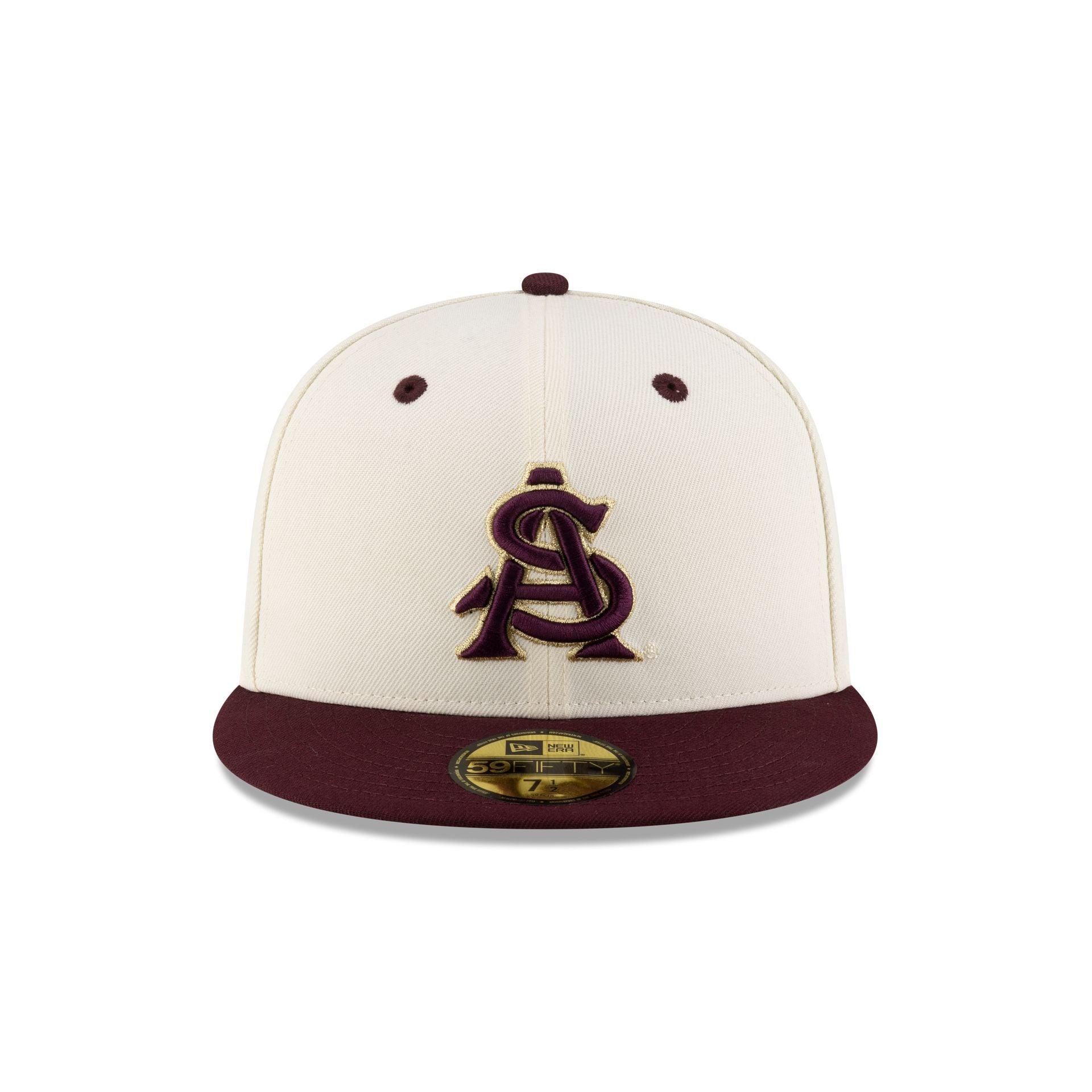 Arizona State Sun Devils Chrome White 59FIFTY Fitted Hat Male Product Image