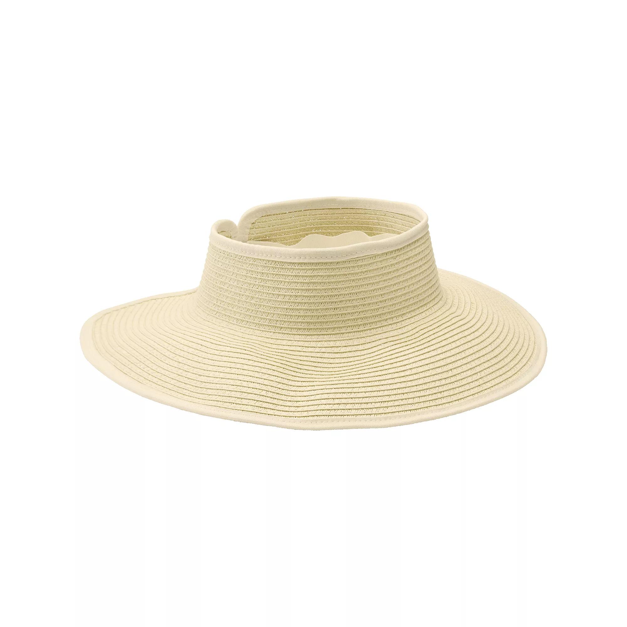 Women's Lands' End Facesaver Sun Visor, Size: Large-XL, Cashew Product Image