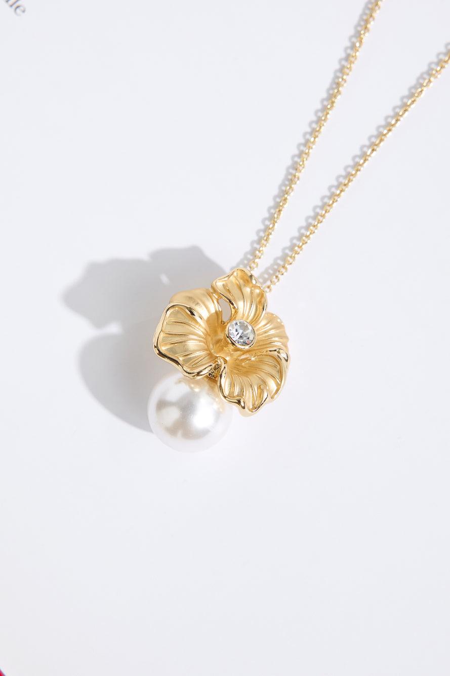 Flower Friend Necklace Gold Product Image