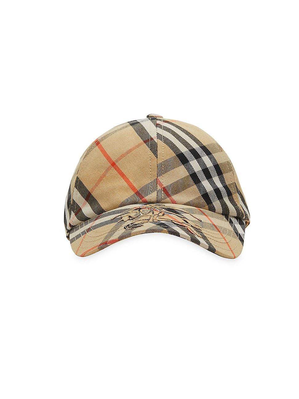 Womens Check Twill Cap Product Image