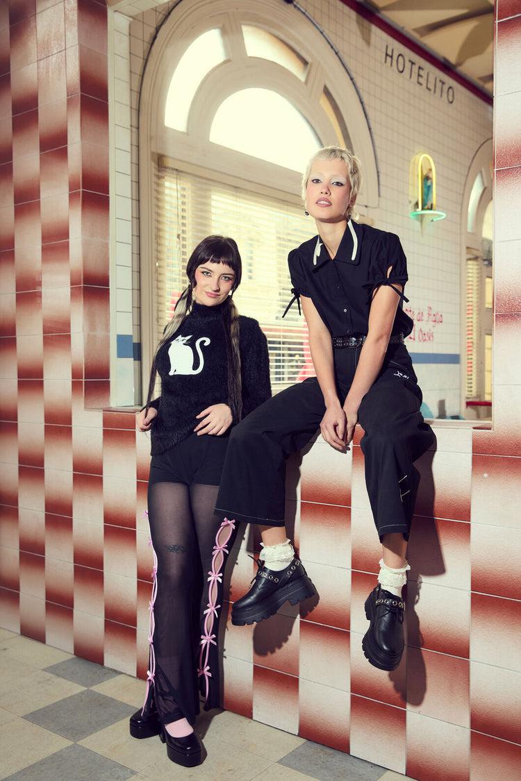 Catkins Boucle Knit Jumper Product Image