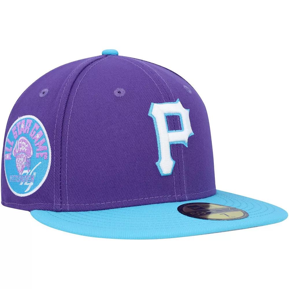 Men's New Era Purple Pittsburgh Pirates Vice 59FIFTY Fitted Hat, Size: 7 1/8 Product Image