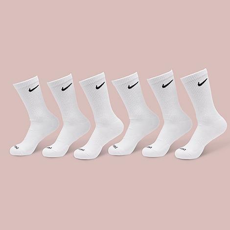 Nike Mens Everyday Plus Cushioned Training Crew Socks (6 Pairs) | SX6897-010 Product Image