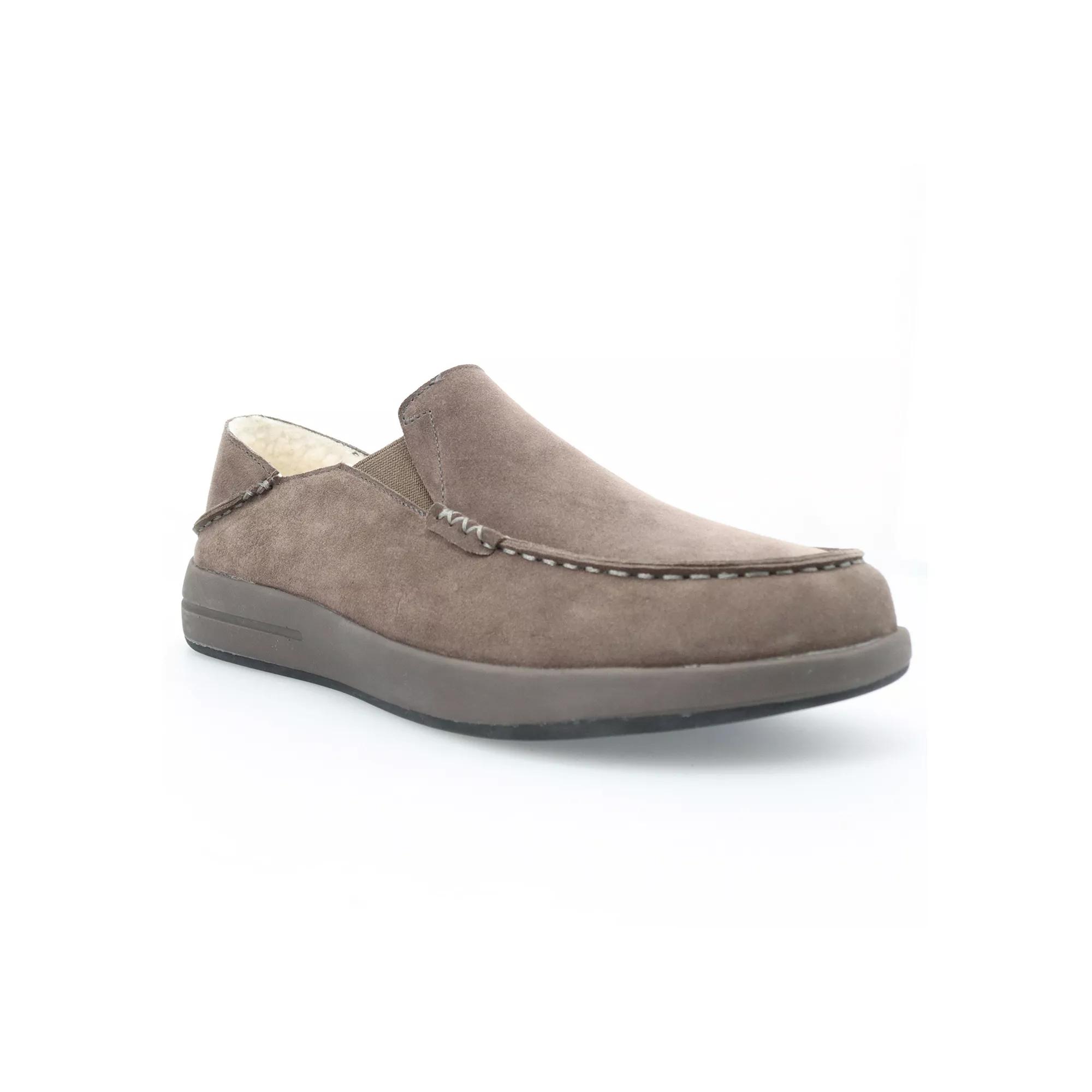 Propet Edsel Men's Suede Moccasin Slippers,  Product Image