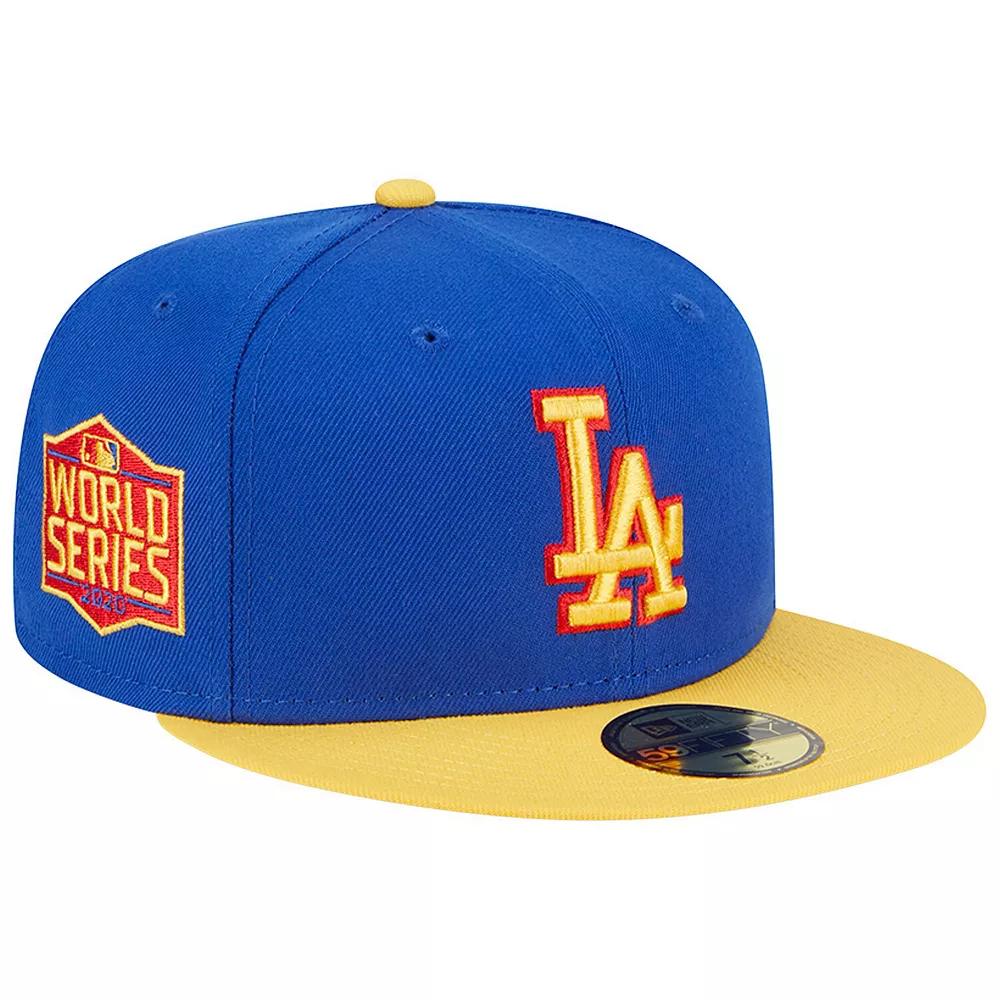 Men's New Era Royal/Yellow Los Angeles Dodgers Empire 59FIFTY Fitted Hat,  Product Image