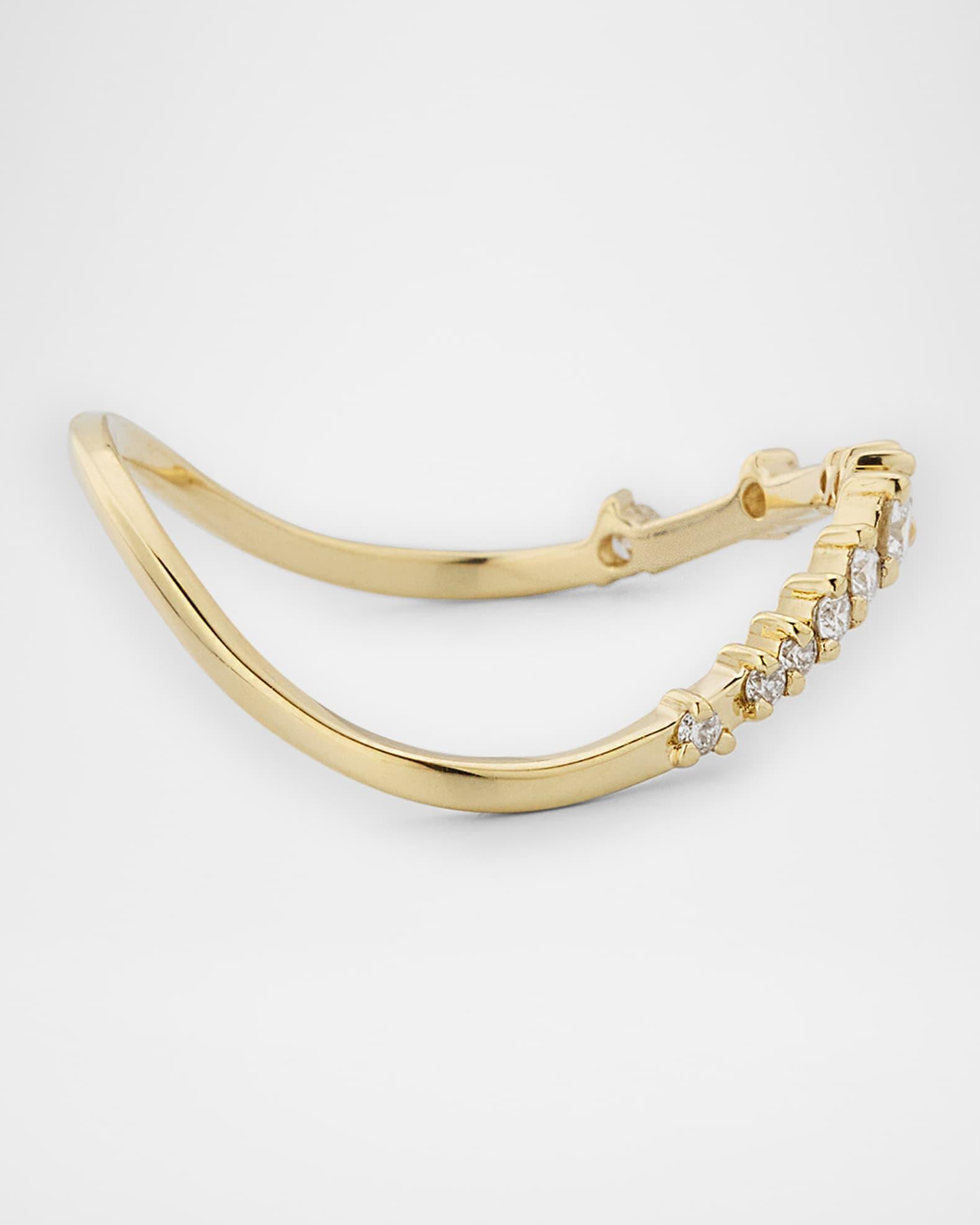 Curved Solo Diamond Constellation Ring Product Image