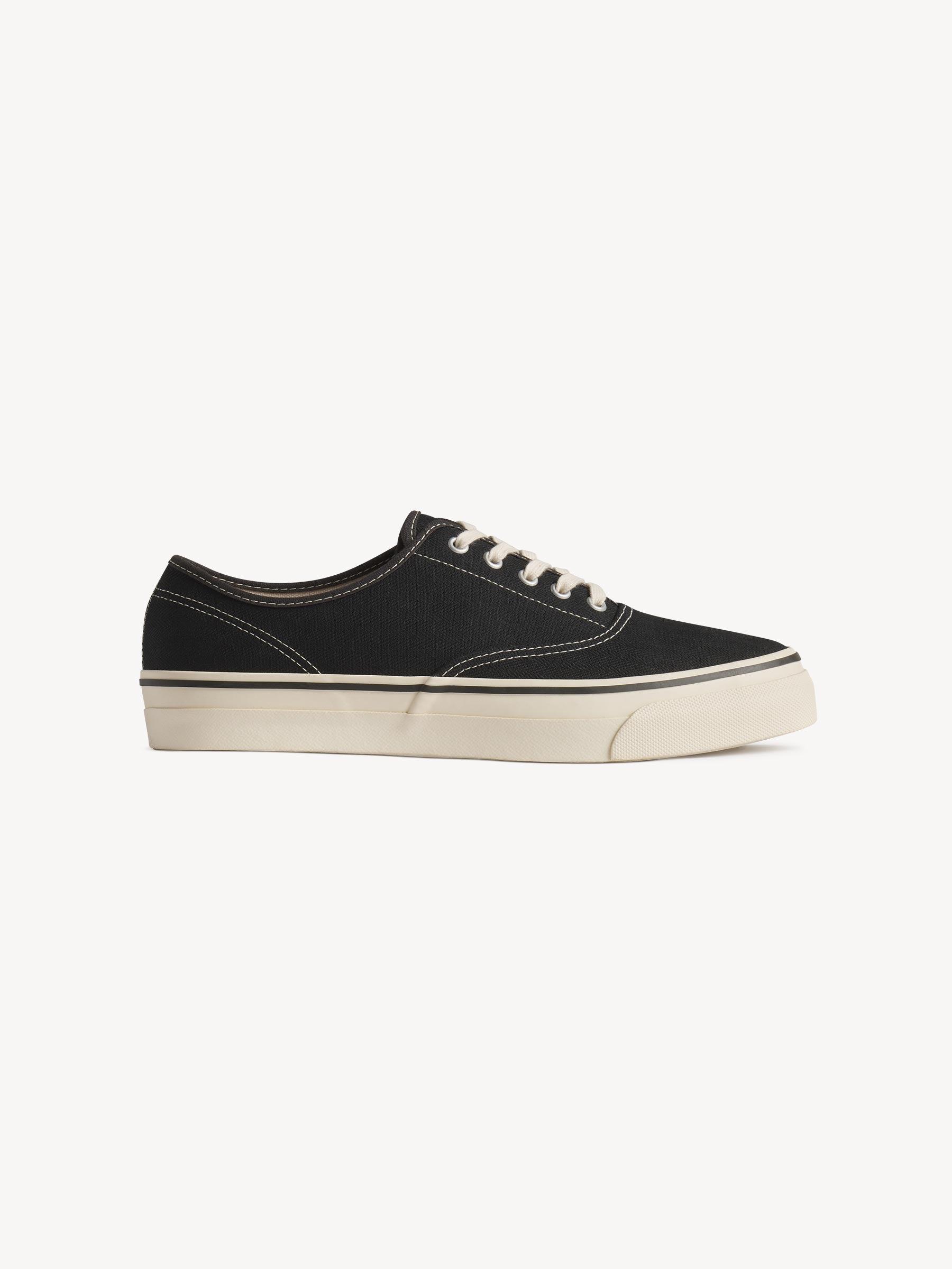 Black Herringbone Moonstar Deck Shoe Product Image