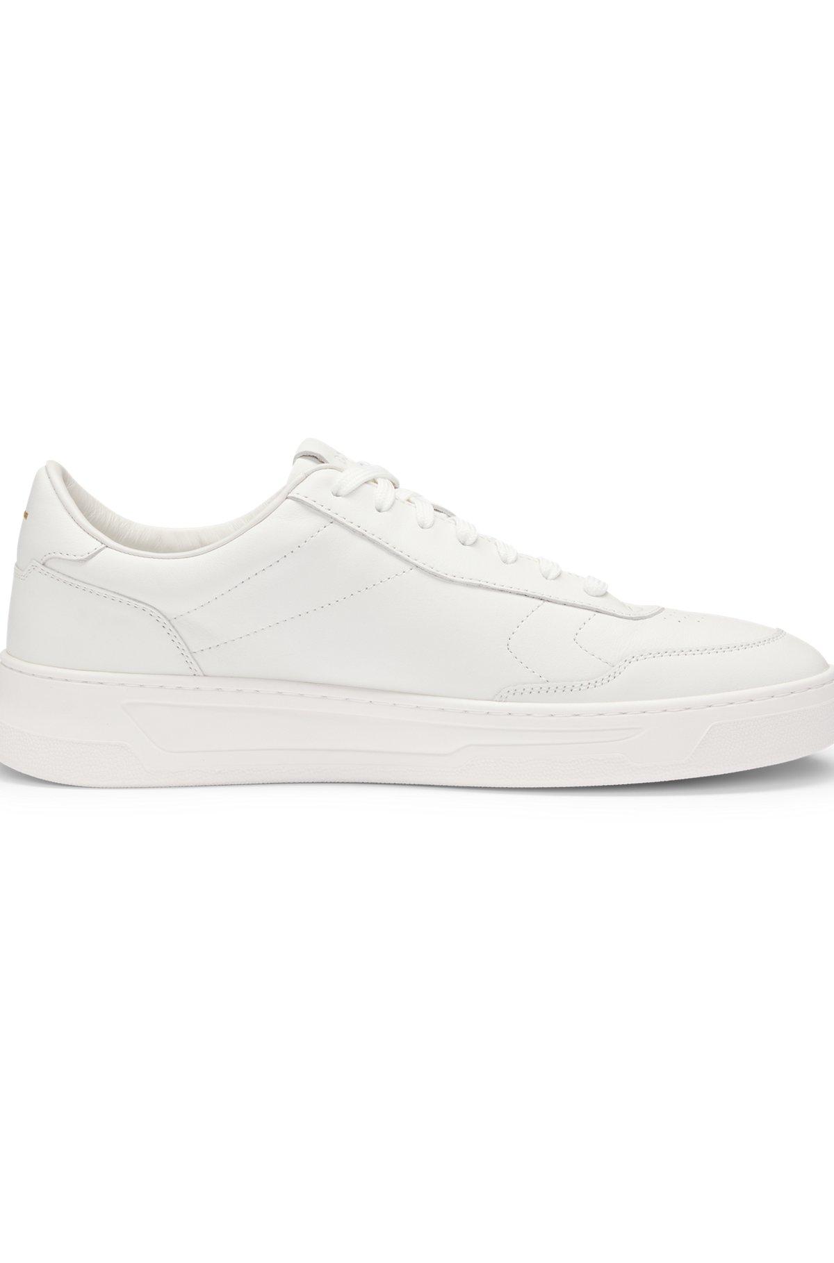 Leather trainers with rubber outsole Product Image