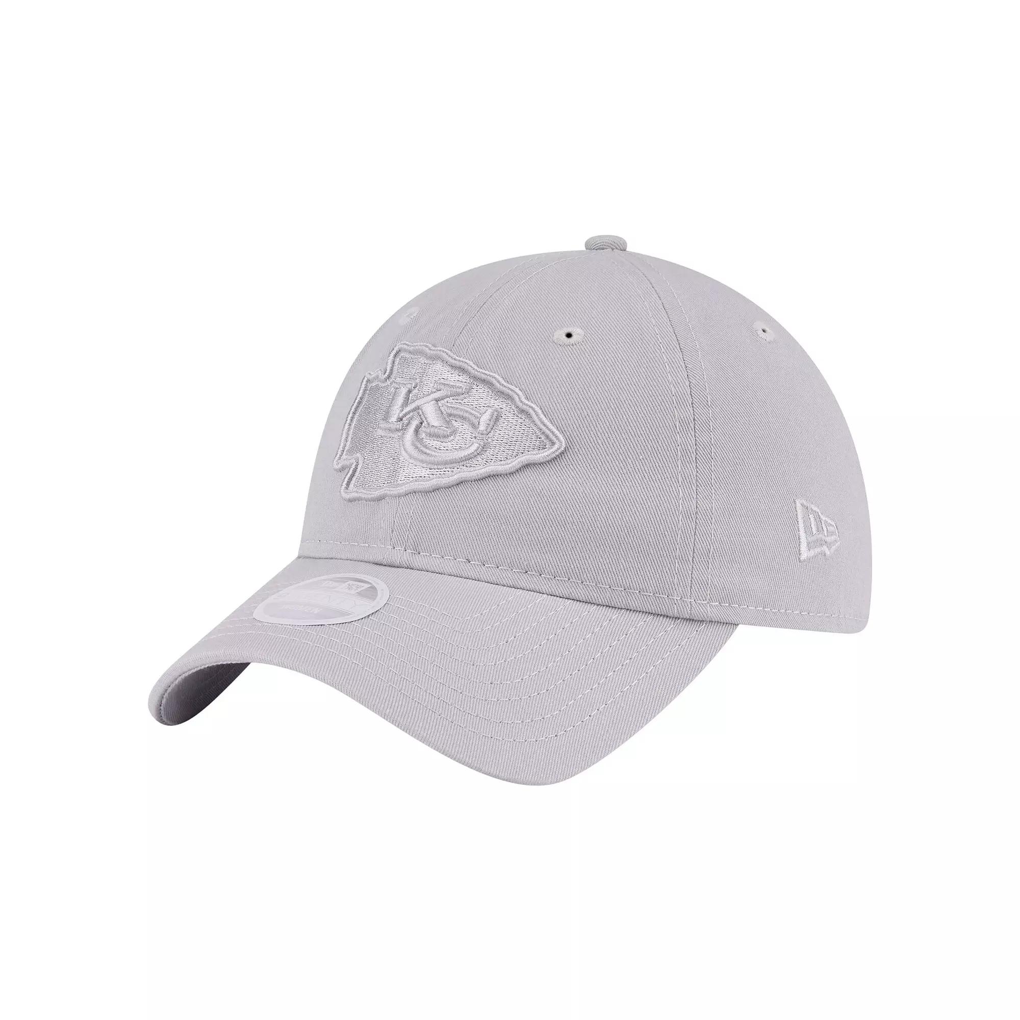 Women's New Era Gray Kansas City Chiefs Color Pack 9TWENTY Adjustable Hat, Grey Product Image