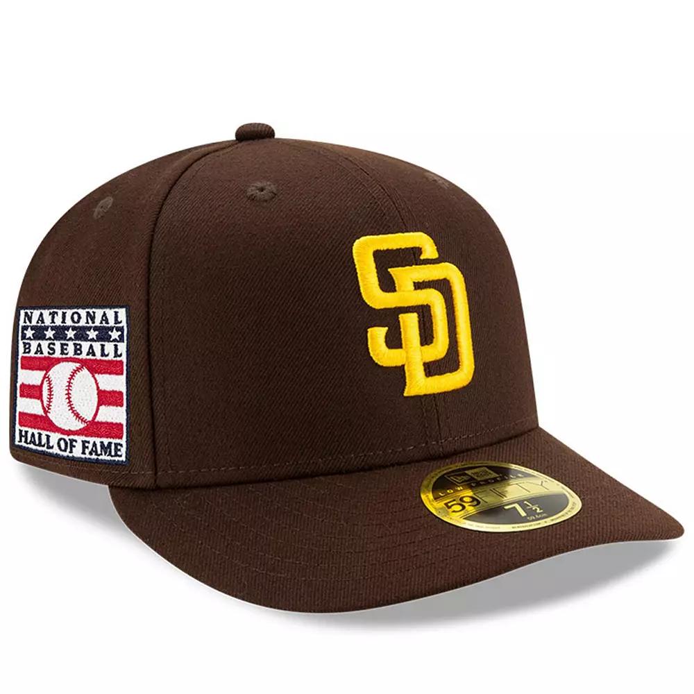 Men's New Era Brown San Diego Padres National Baseball Hall of Fame Low Profile 59FIFTY Fitted Hat,  Product Image