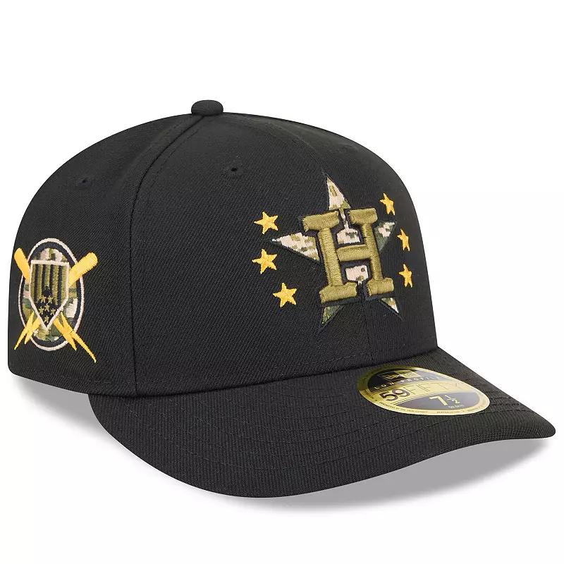 Men's New Era Black Houston Astros 2024 Armed Forces Day Low Profile 59FIFTY Fitted Hat,  Product Image