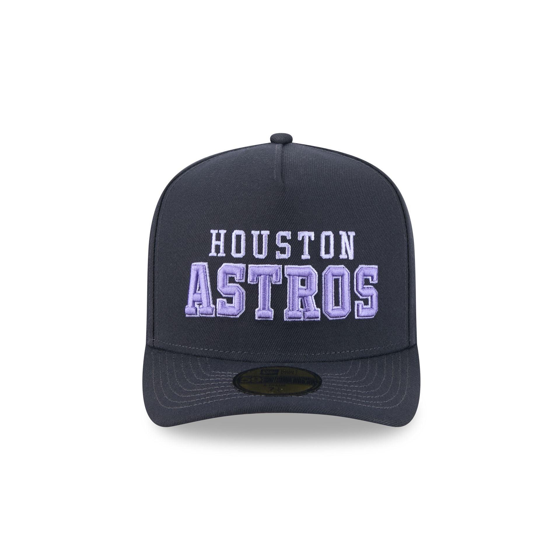 Houston Astros Navy Lavender 59FIFTY A-Frame Fitted Hat Male Product Image