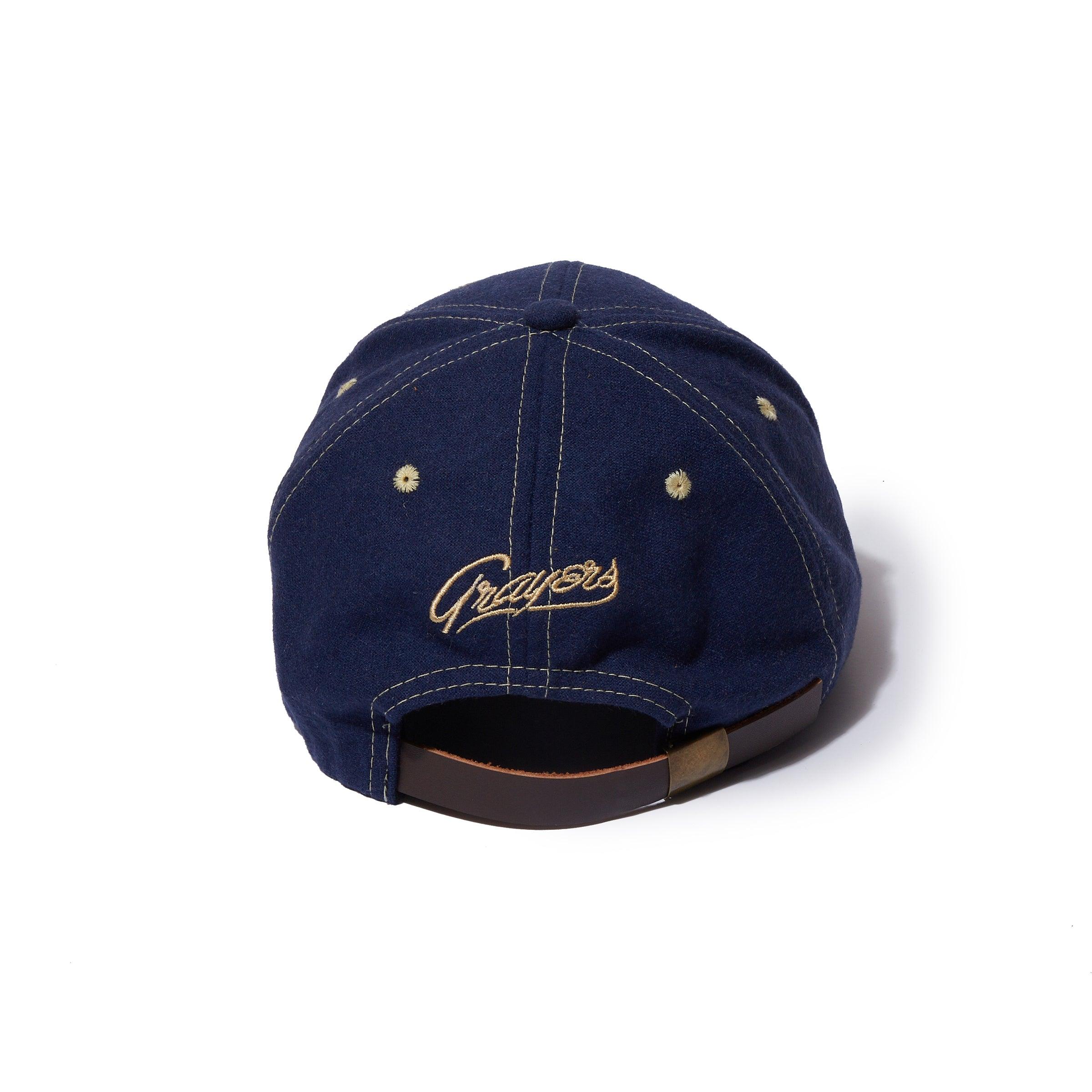Grayers Logo Wool Baseball Cap - Deep Blue Product Image