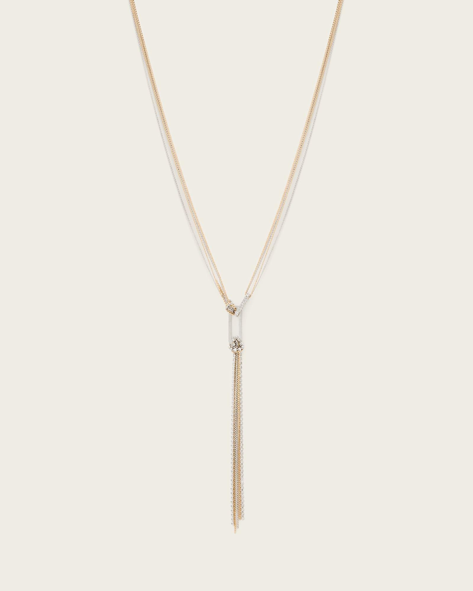 Lia Chunky Necklace WARM SILVER | ALLSAINTS US Product Image
