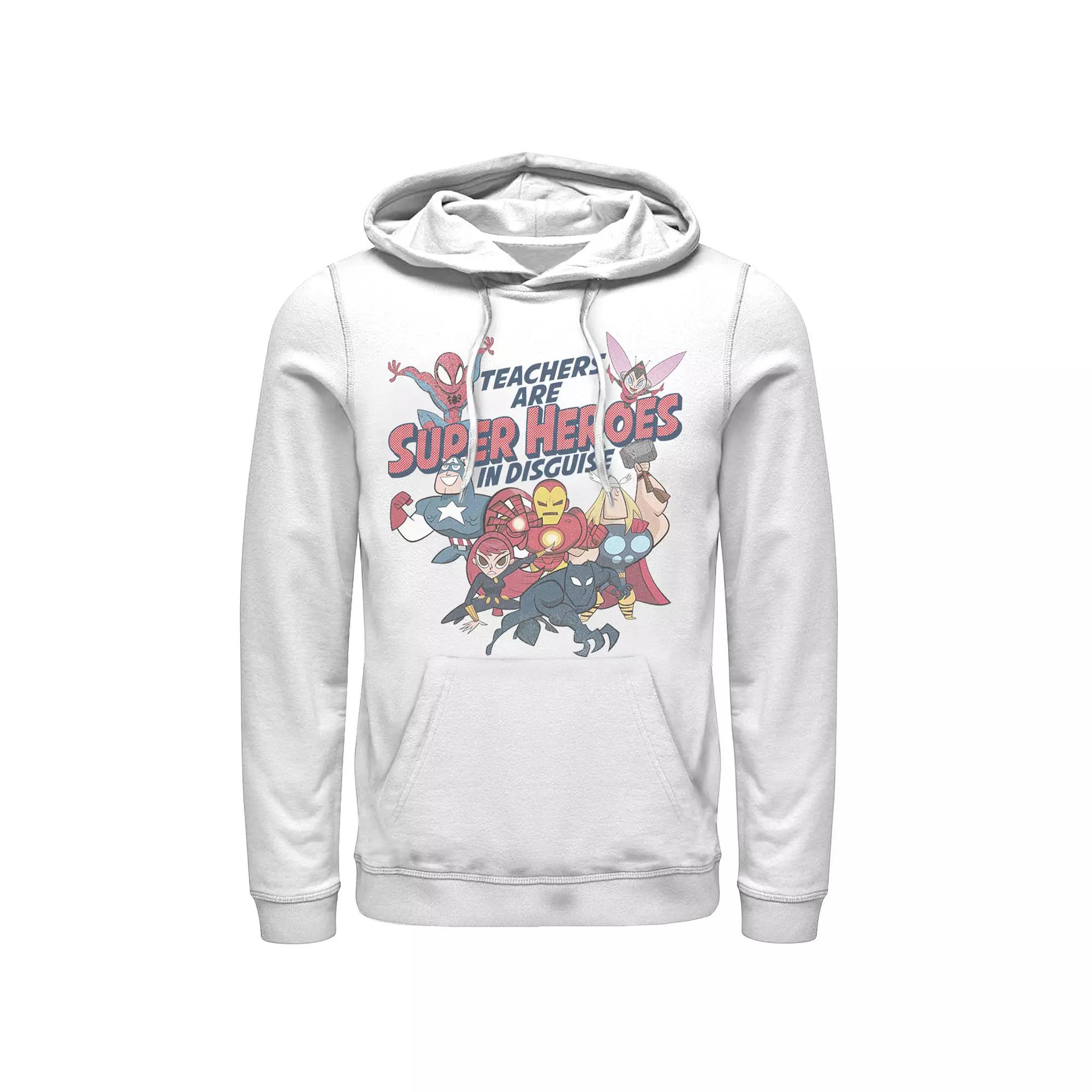 Men's Marvel Group Shot Teachers Are Super Heroes Hoodie,  Product Image