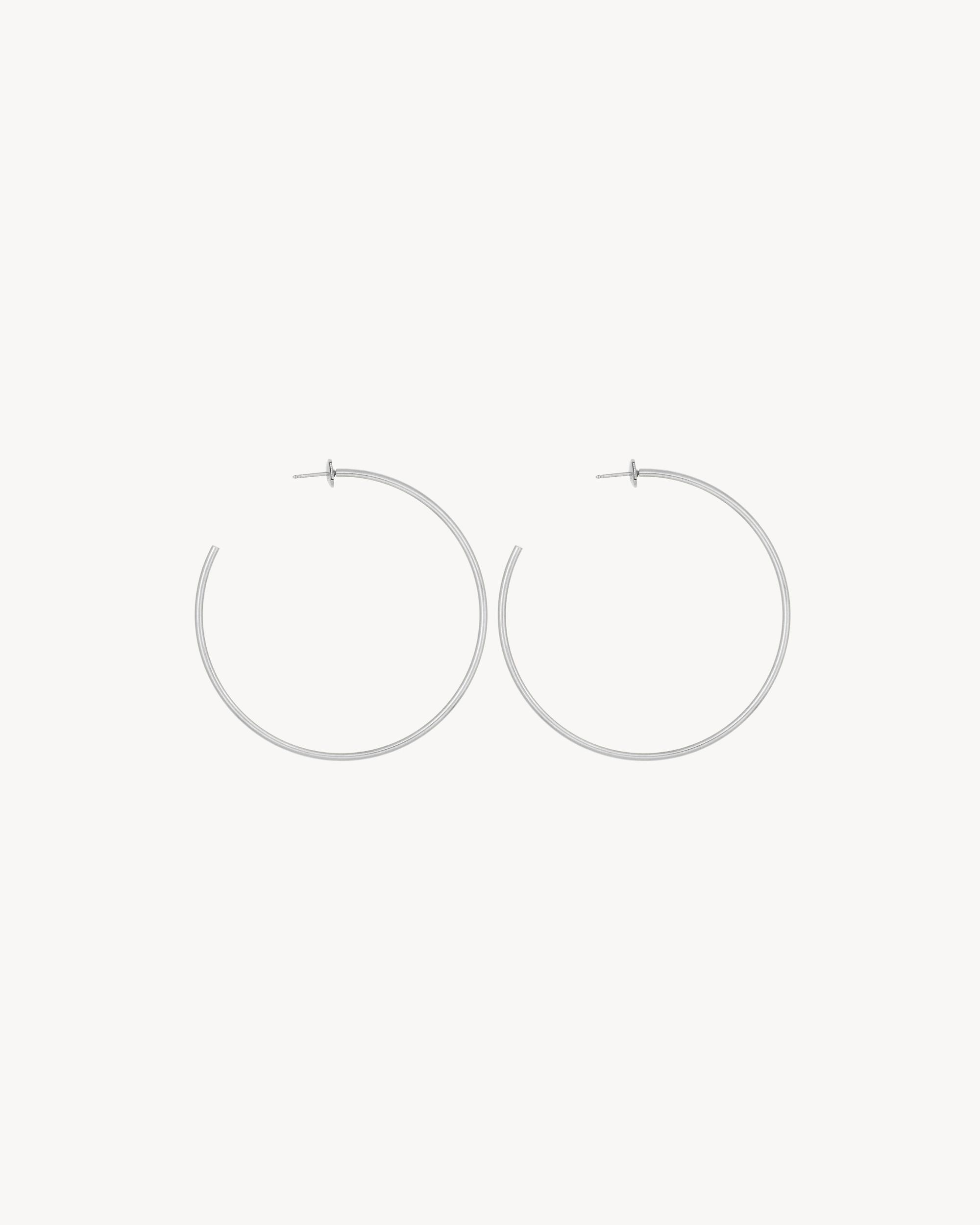 hoop earrings in 18K grey gold Product Image