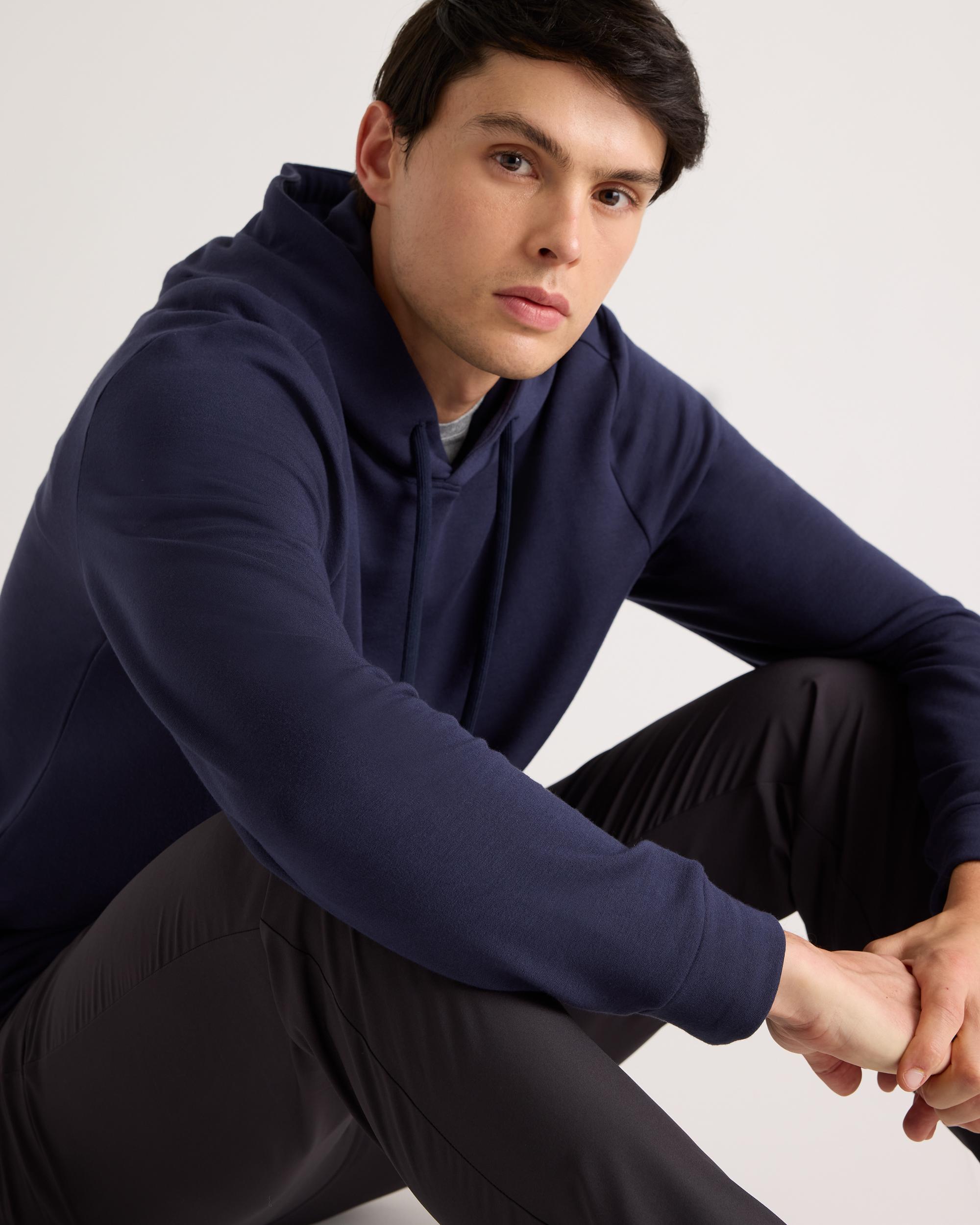 Quince | Men's Supersoft Fleece Pullover Hoodie Lenzing Modal Product Image